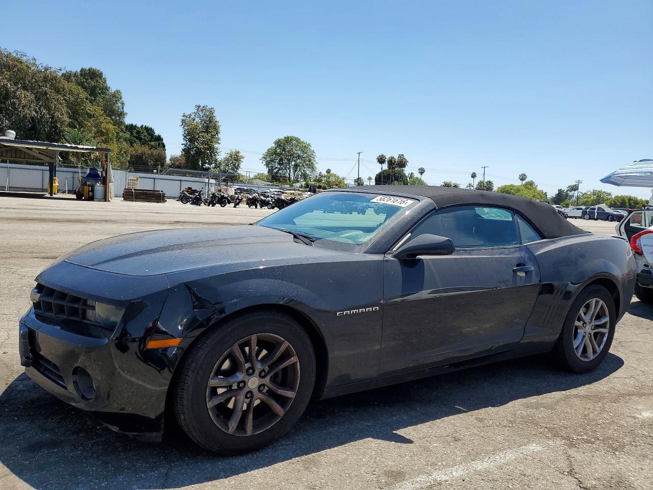 2013 Chevrolet Camaro Lt Black vin: 2G1FB3D36D9121775