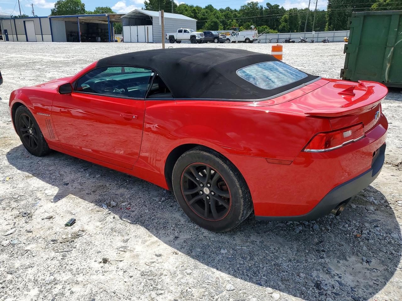 2014 Chevrolet Camaro Lt Red vin: 2G1FB3D37E9225239