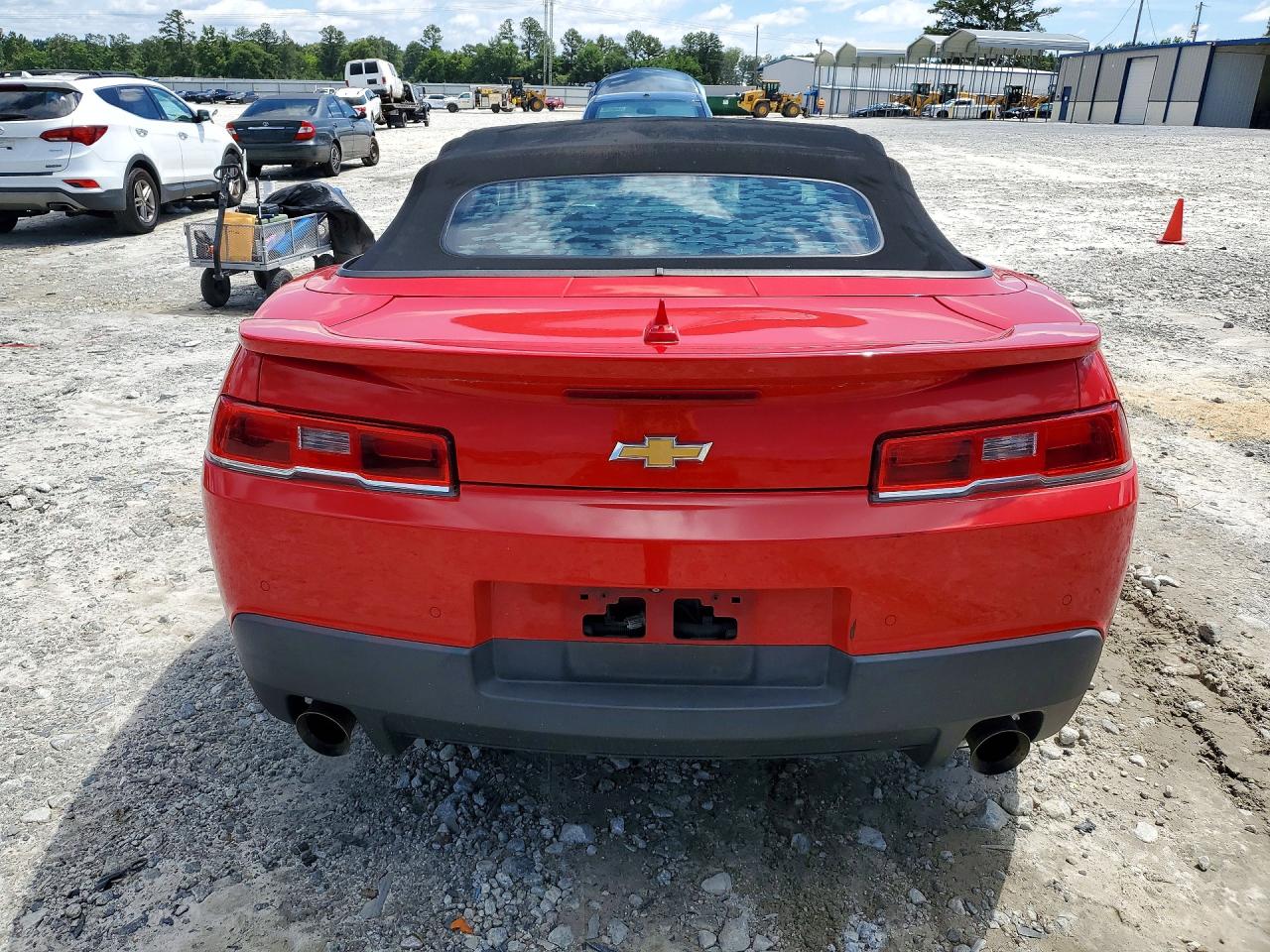 2014 Chevrolet Camaro Lt Red vin: 2G1FB3D37E9225239