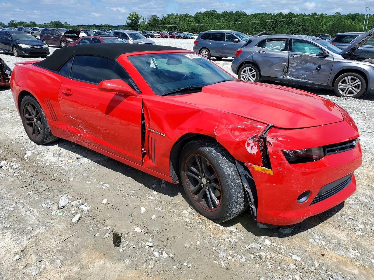 2014 Chevrolet Camaro Lt Red vin: 2G1FB3D37E9225239