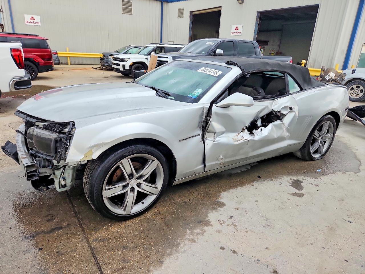 2012 Chevrolet Camaro Lt Silver vin: 2G1FB3D38C9102398
