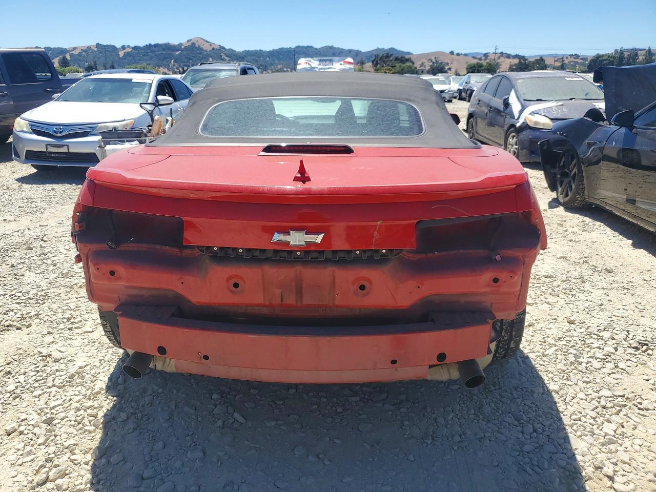 2013 Chevrolet Camaro Lt Red vin: 2G1FB3D38D9224647