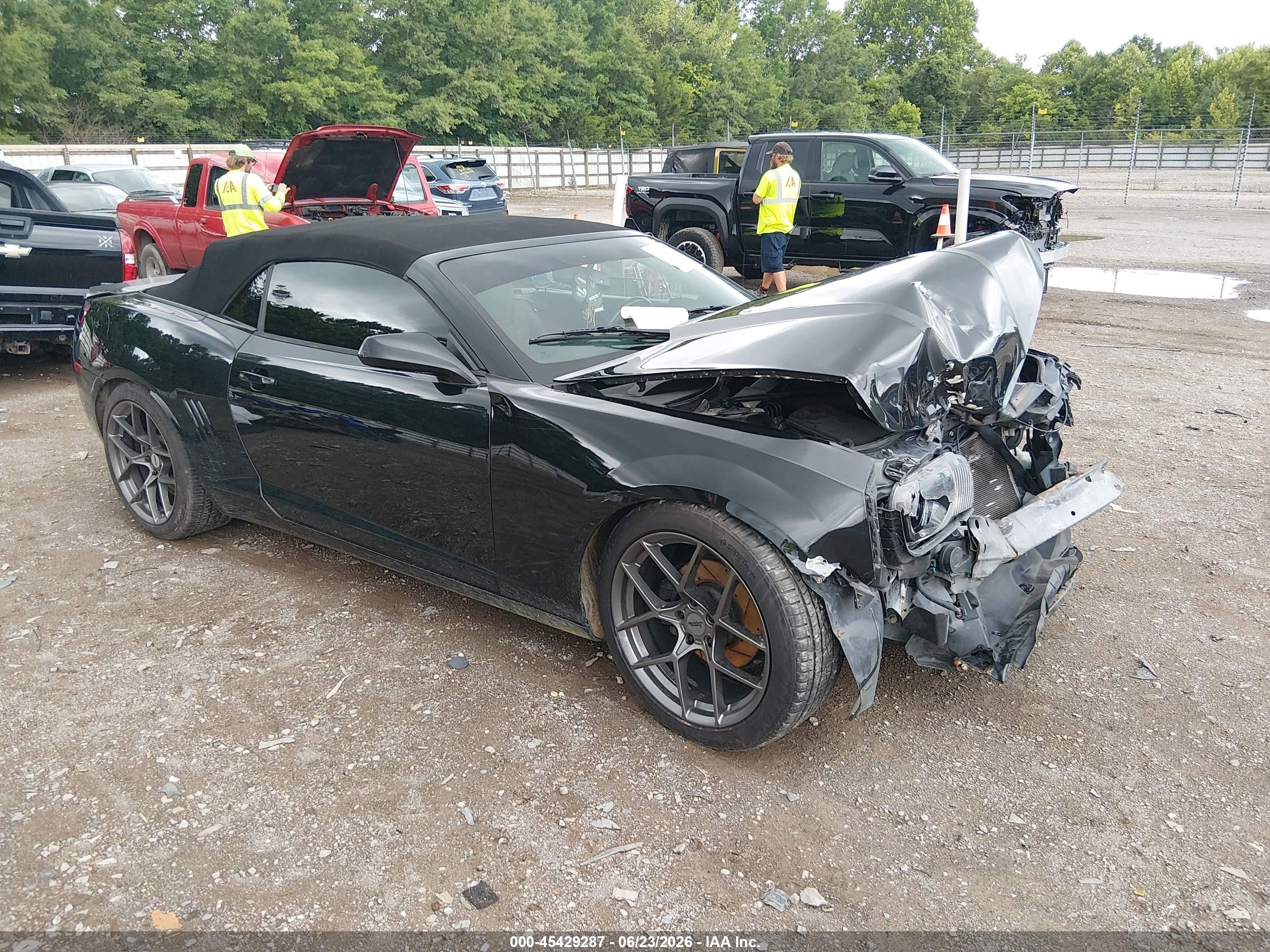 2012 Chevrolet Camaro 1lt Black vin: 2G1FB3D39C9105939