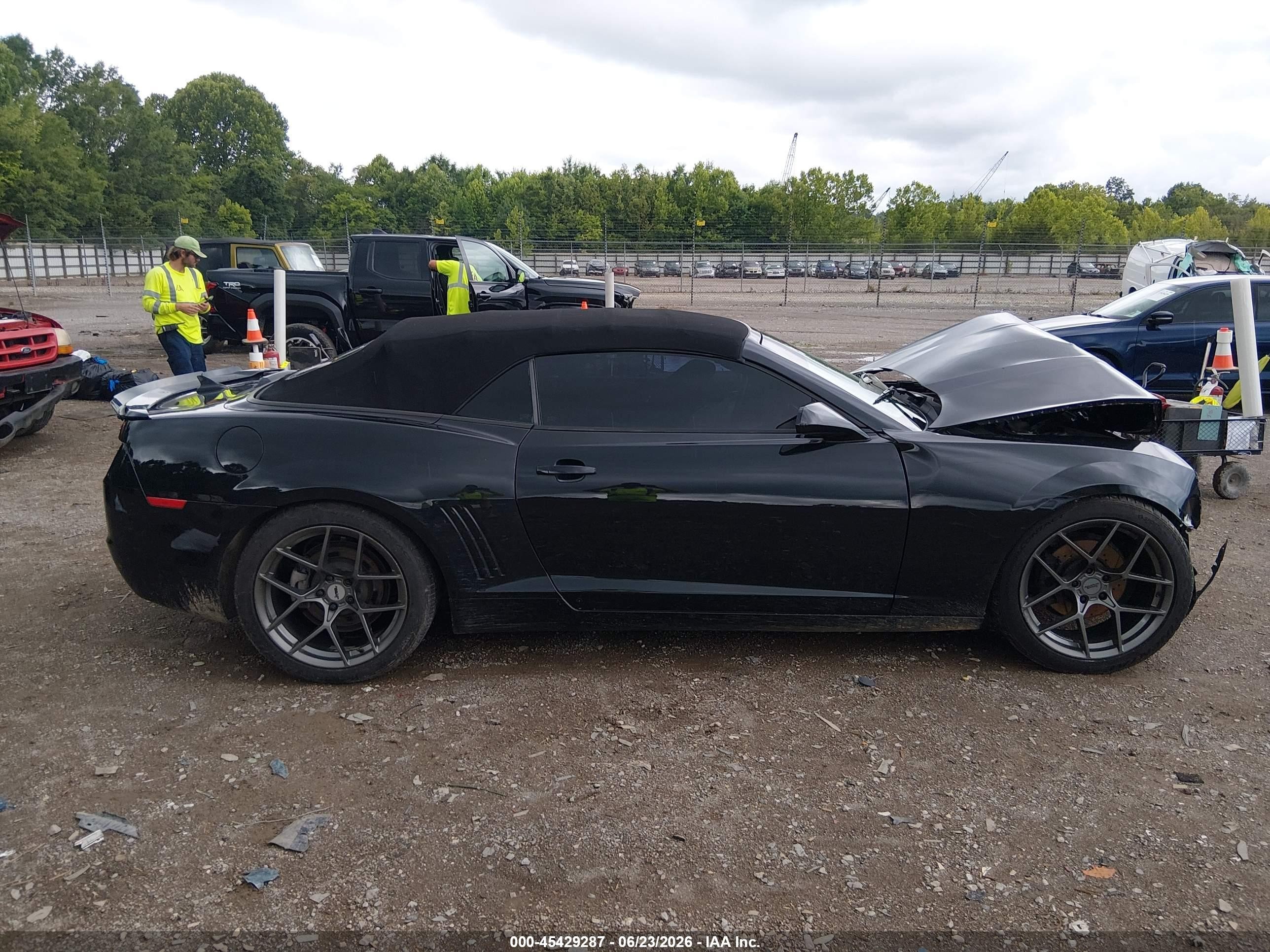 2012 Chevrolet Camaro 1lt Black vin: 2G1FB3D39C9105939
