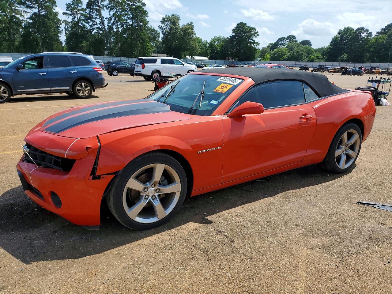 2012 Chevrolet Camaro Lt Orange vin: 2G1FB3D39C9121106