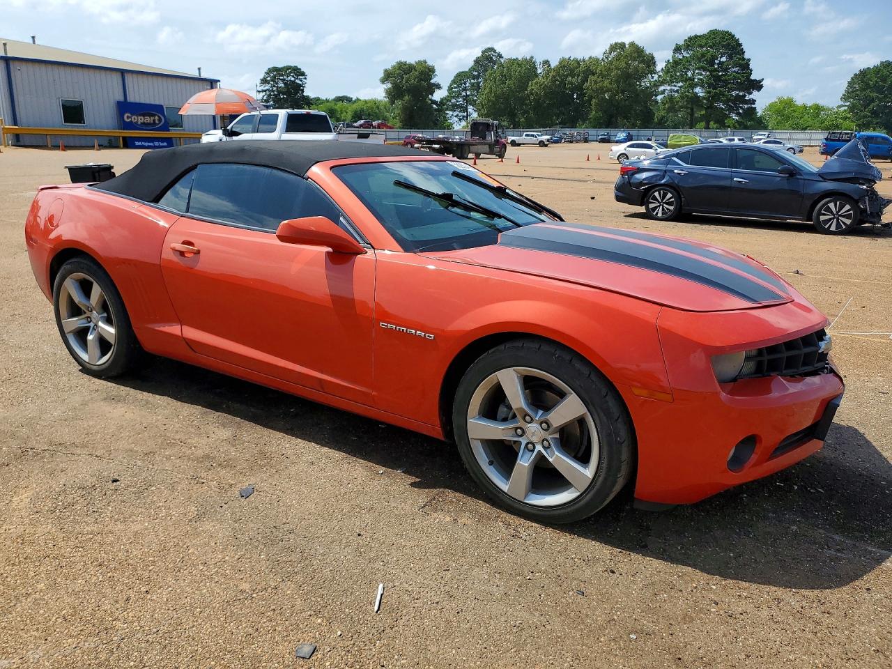 2012 Chevrolet Camaro Lt Orange vin: 2G1FB3D39C9121106