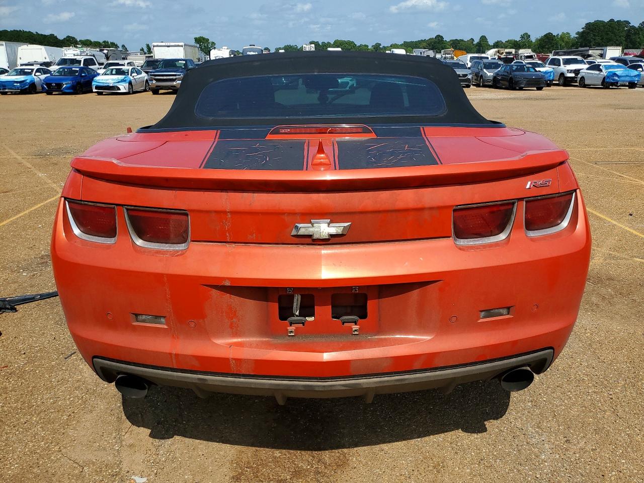 2012 Chevrolet Camaro Lt Orange vin: 2G1FB3D39C9121106