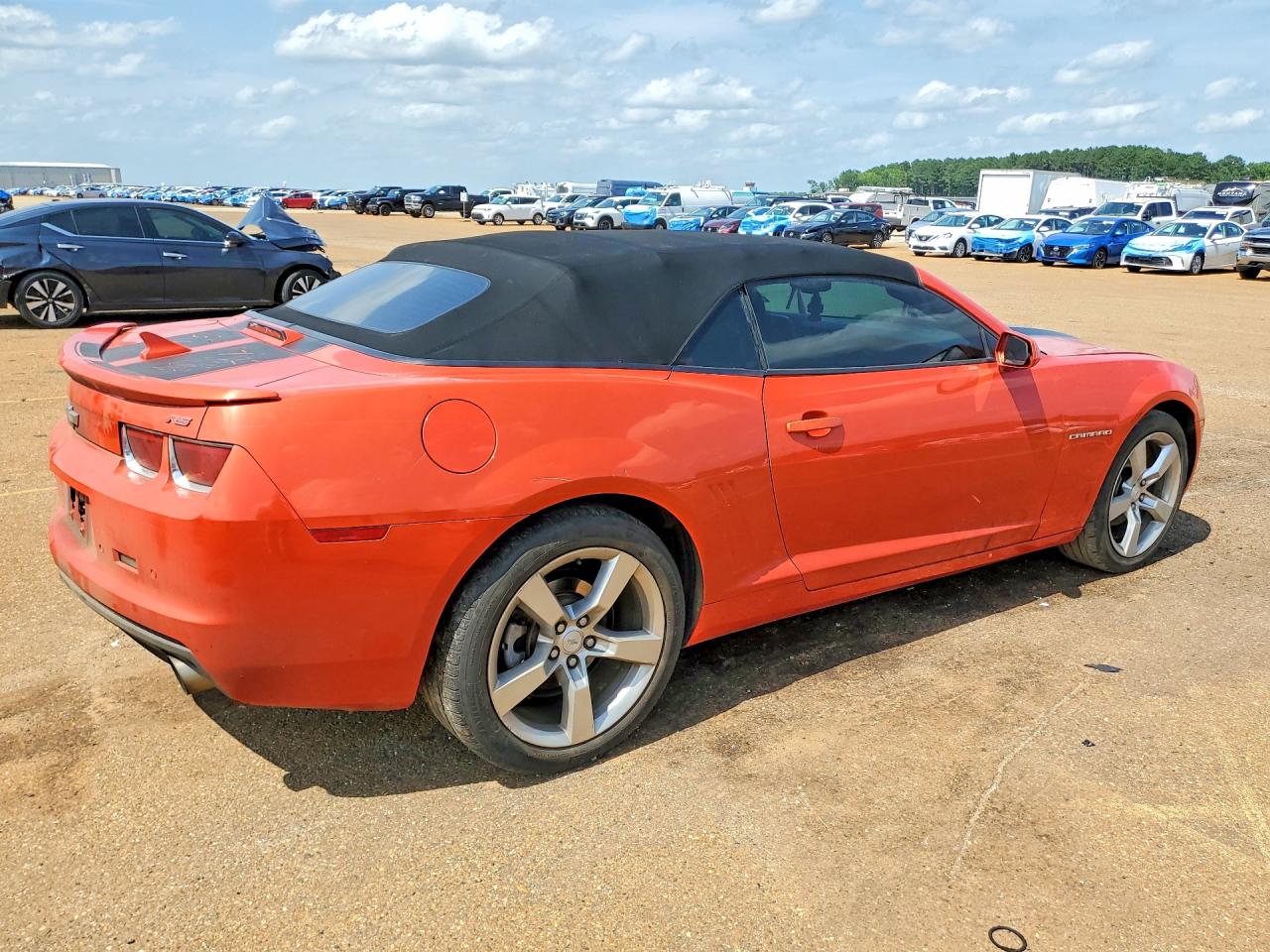 2012 Chevrolet Camaro Lt Orange vin: 2G1FB3D39C9121106