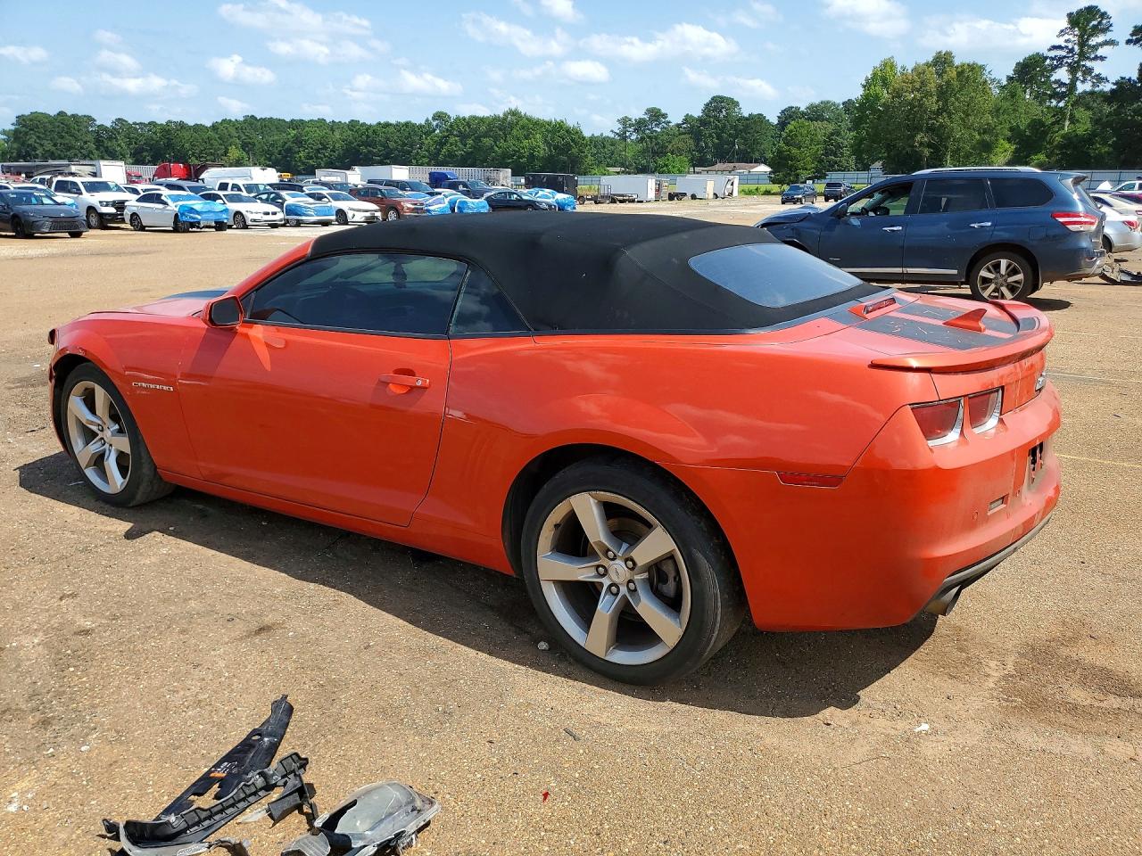 2012 Chevrolet Camaro Lt Orange vin: 2G1FB3D39C9121106