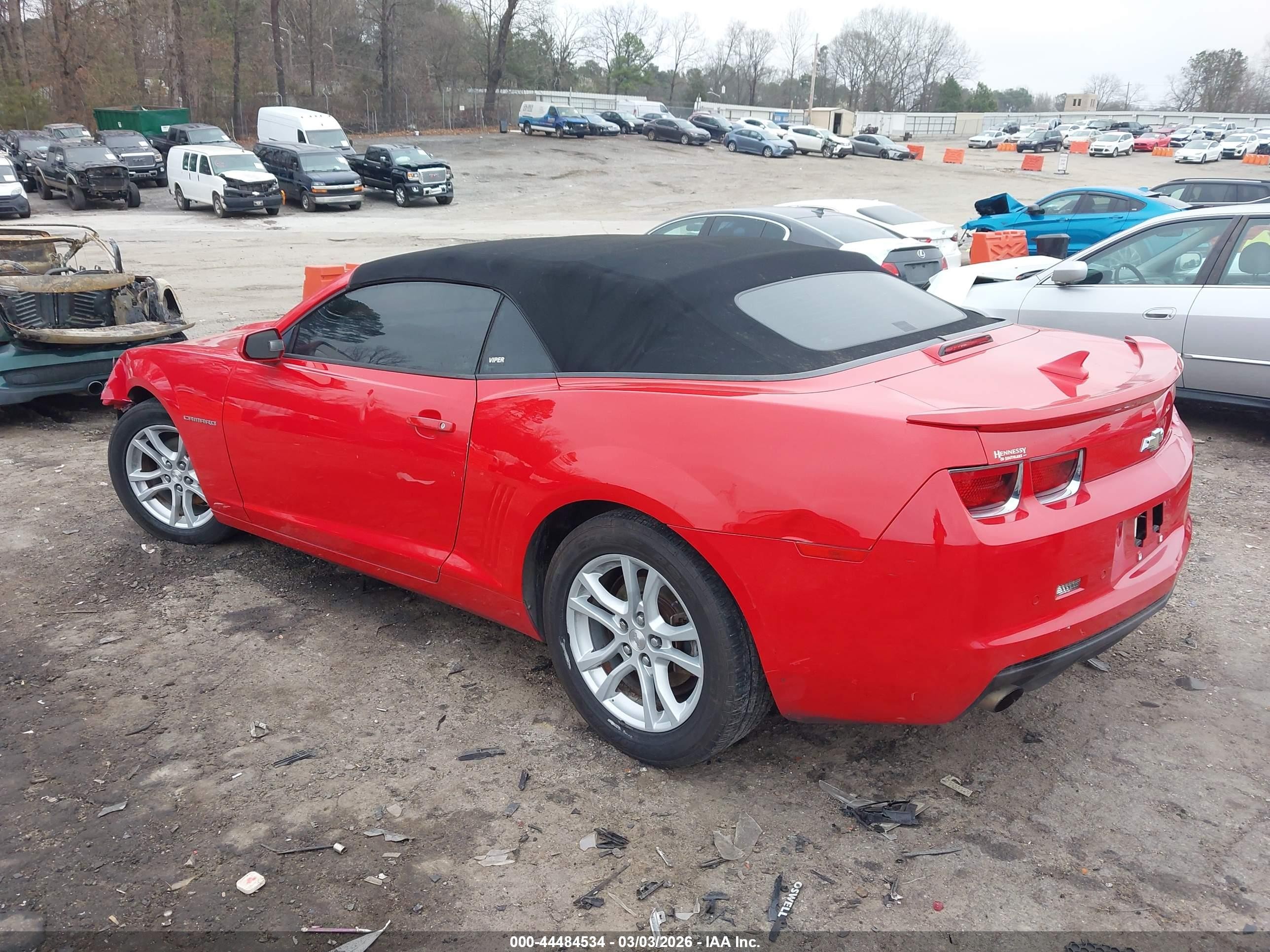 2013 Chevrolet Camaro 1lt Red vin: 2G1FB3D39D9195434