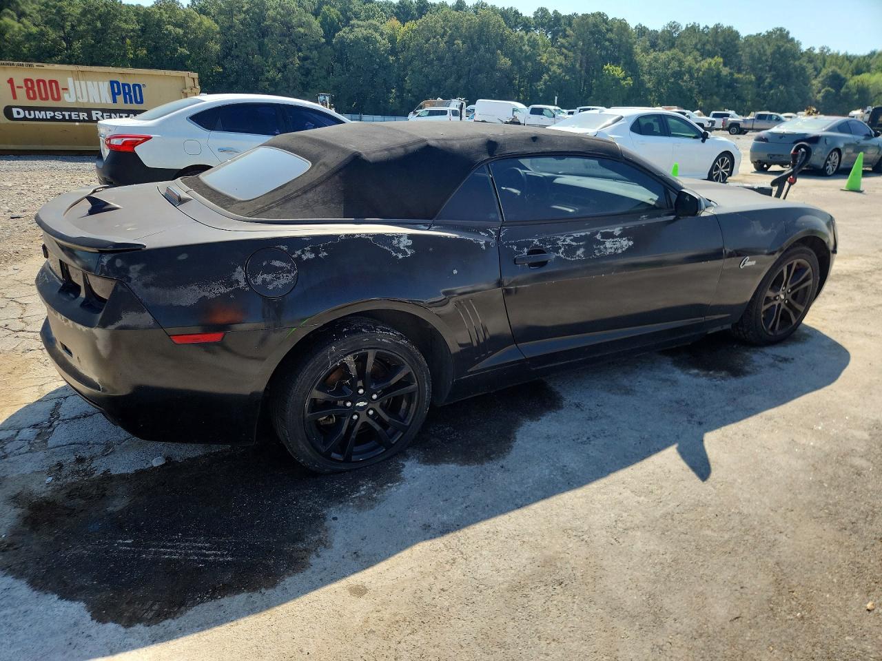 2013 Chevrolet Camaro Lt Black vin: 2G1FB3D39D9218680