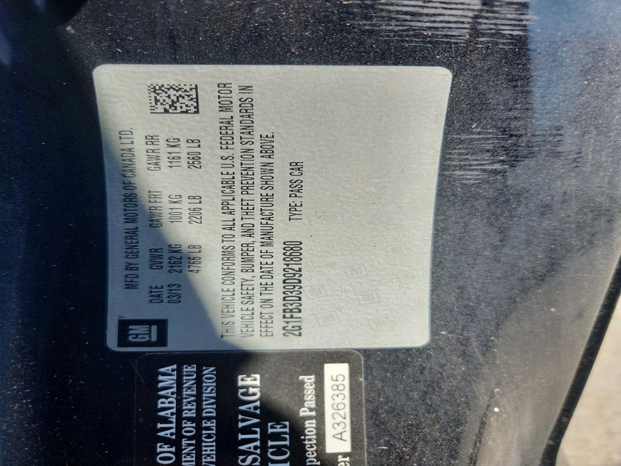 2013 Chevrolet Camaro Lt Black vin: 2G1FB3D39D9218680