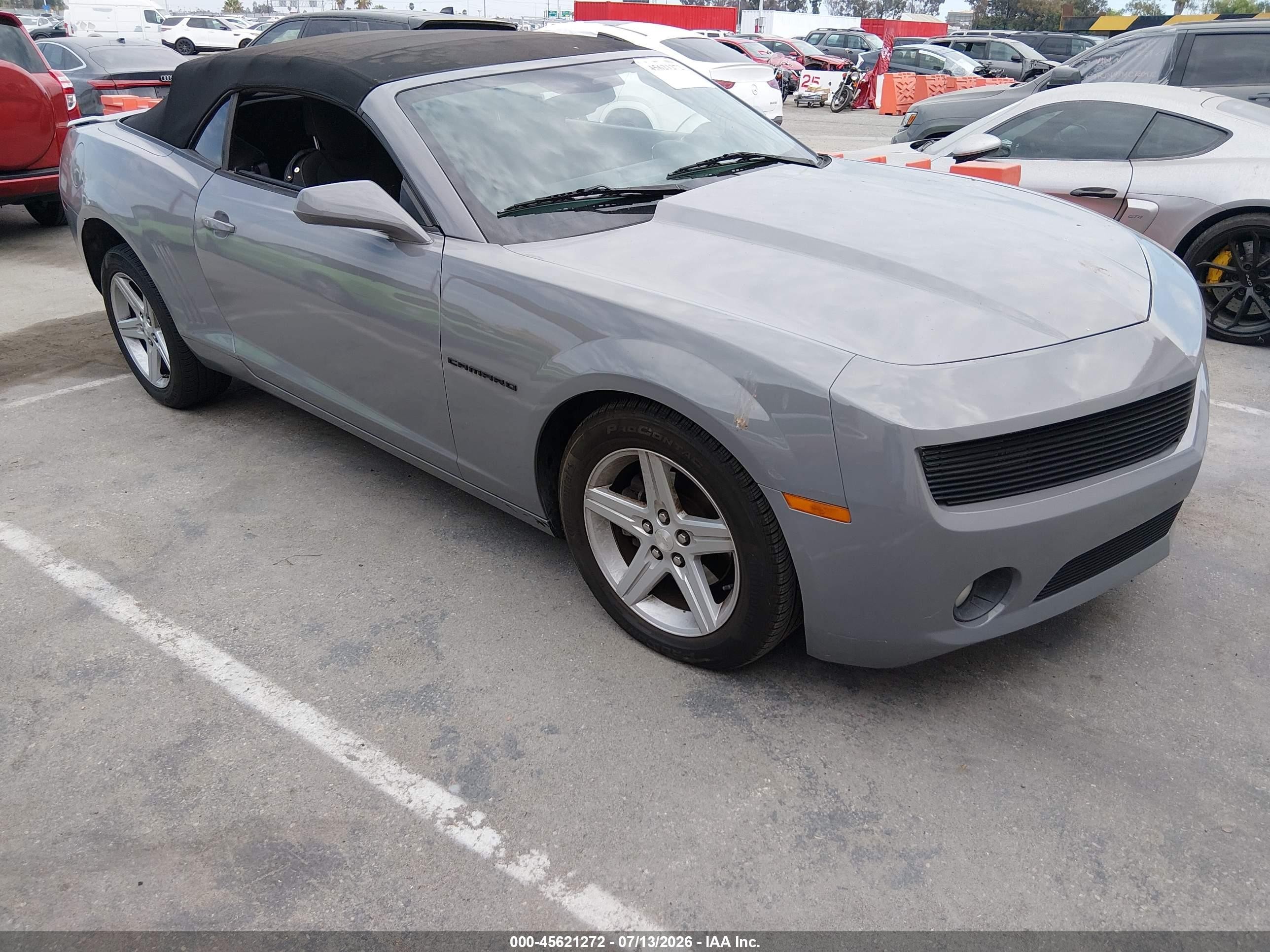 2012 Chevrolet Camaro 1lt Gray vin: 2G1FB3D3XC9157581