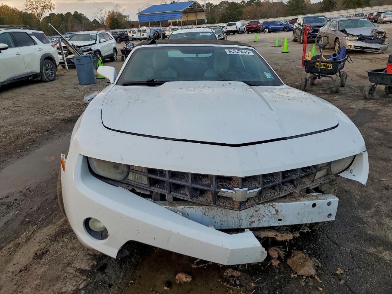 2012 Chevrolet Camaro Lt White vin: 2G1FB3D3XC9206987