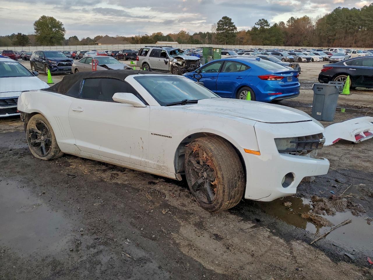 2012 Chevrolet Camaro Lt White vin: 2G1FB3D3XC9206987