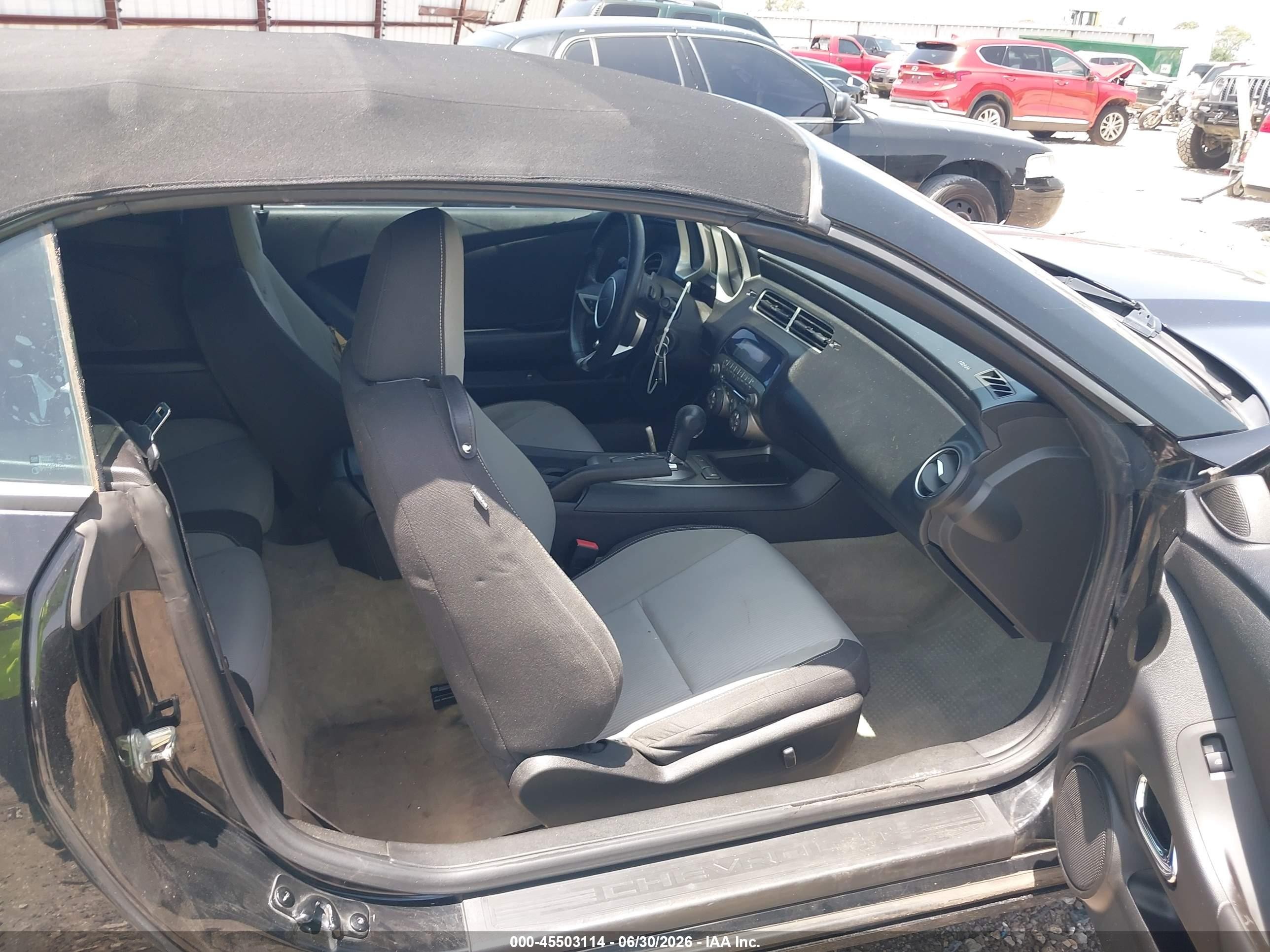 2011 Chevrolet Camaro 1lt Black vin: 2G1FB3DD5B9179592