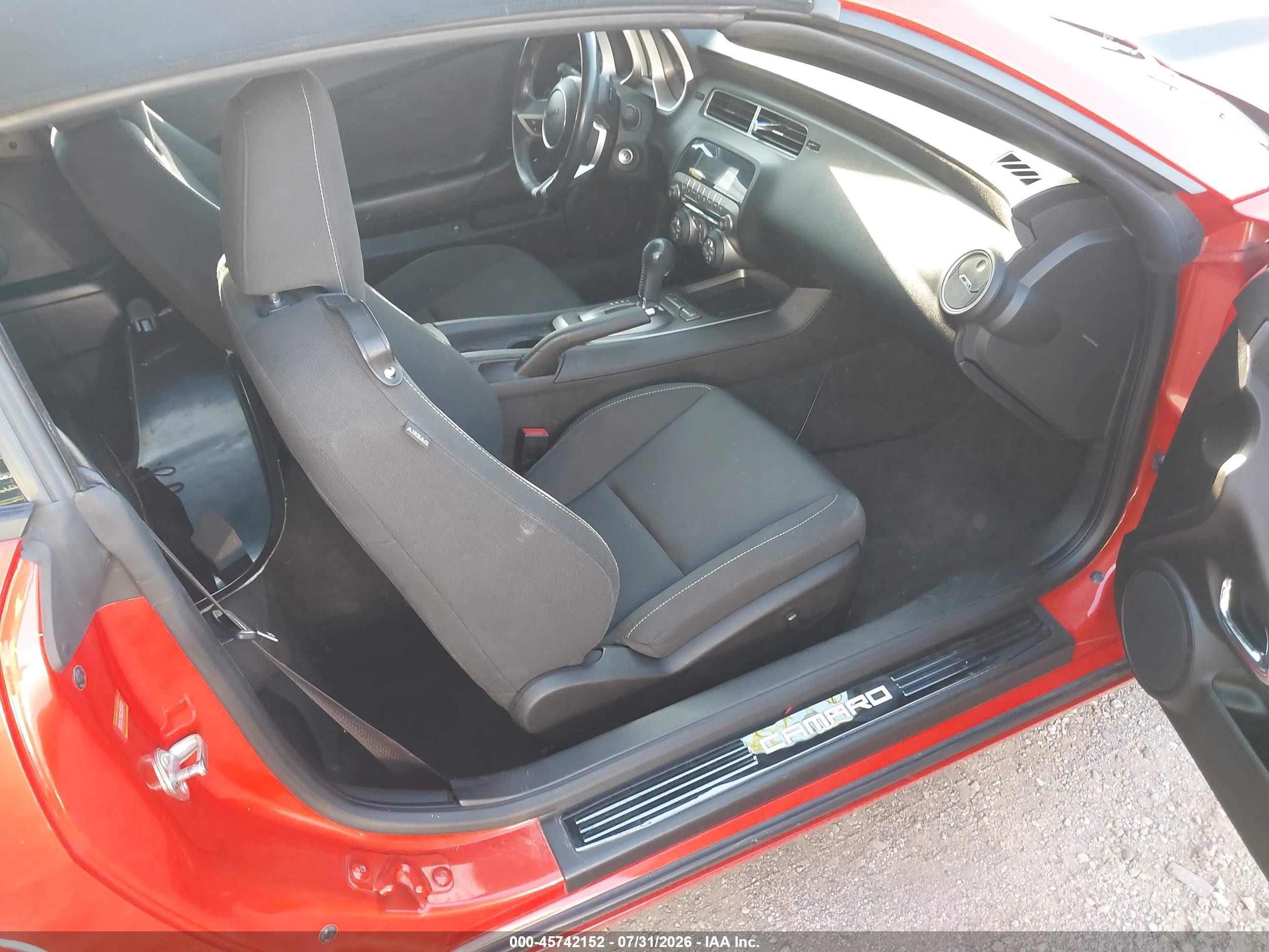 2011 Chevrolet Camaro 1lt Orange vin: 2G1FB3DD7B9204217