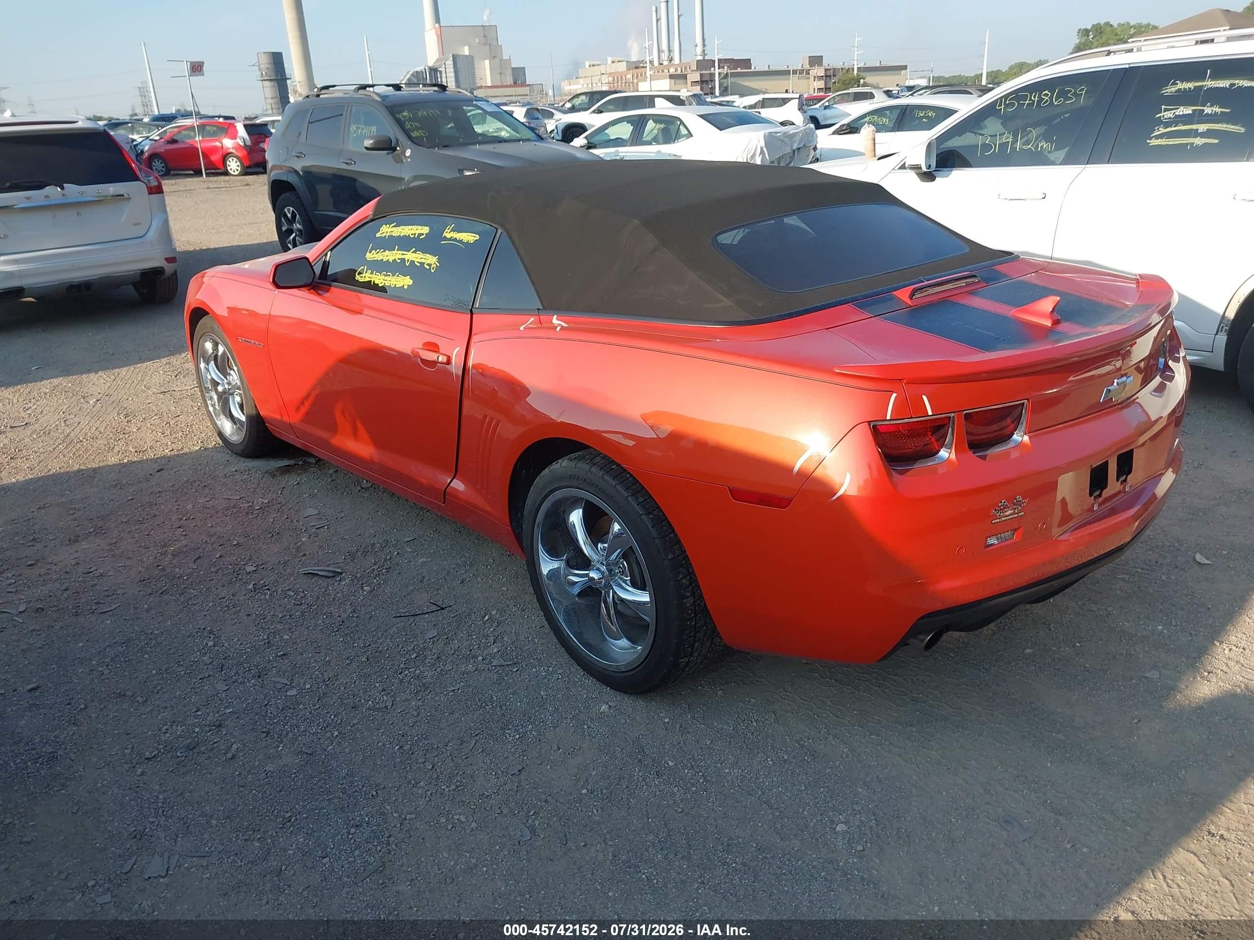 2011 Chevrolet Camaro 1lt Orange vin: 2G1FB3DD7B9204217
