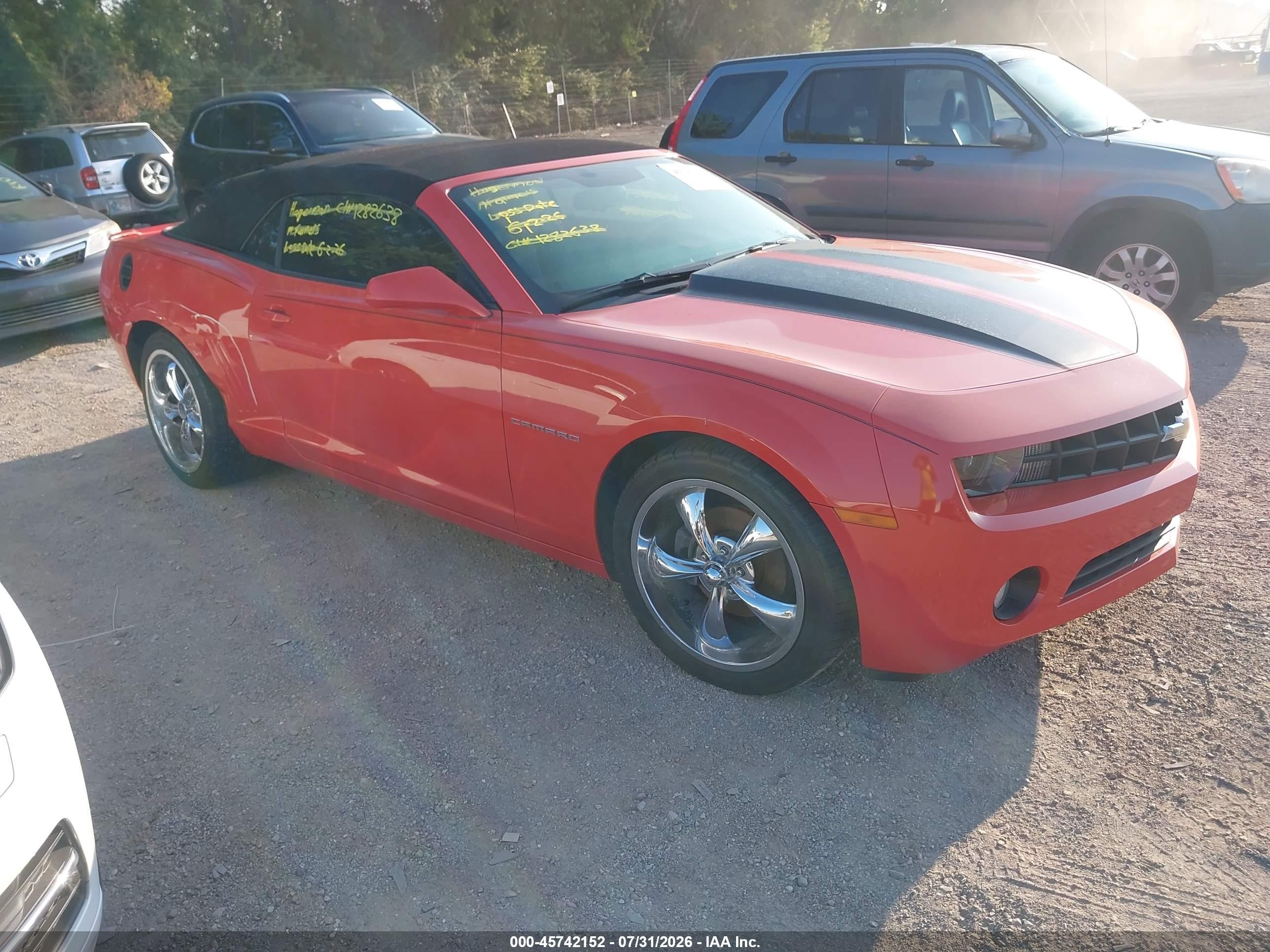 2011 Chevrolet Camaro 1lt Orange vin: 2G1FB3DD7B9204217