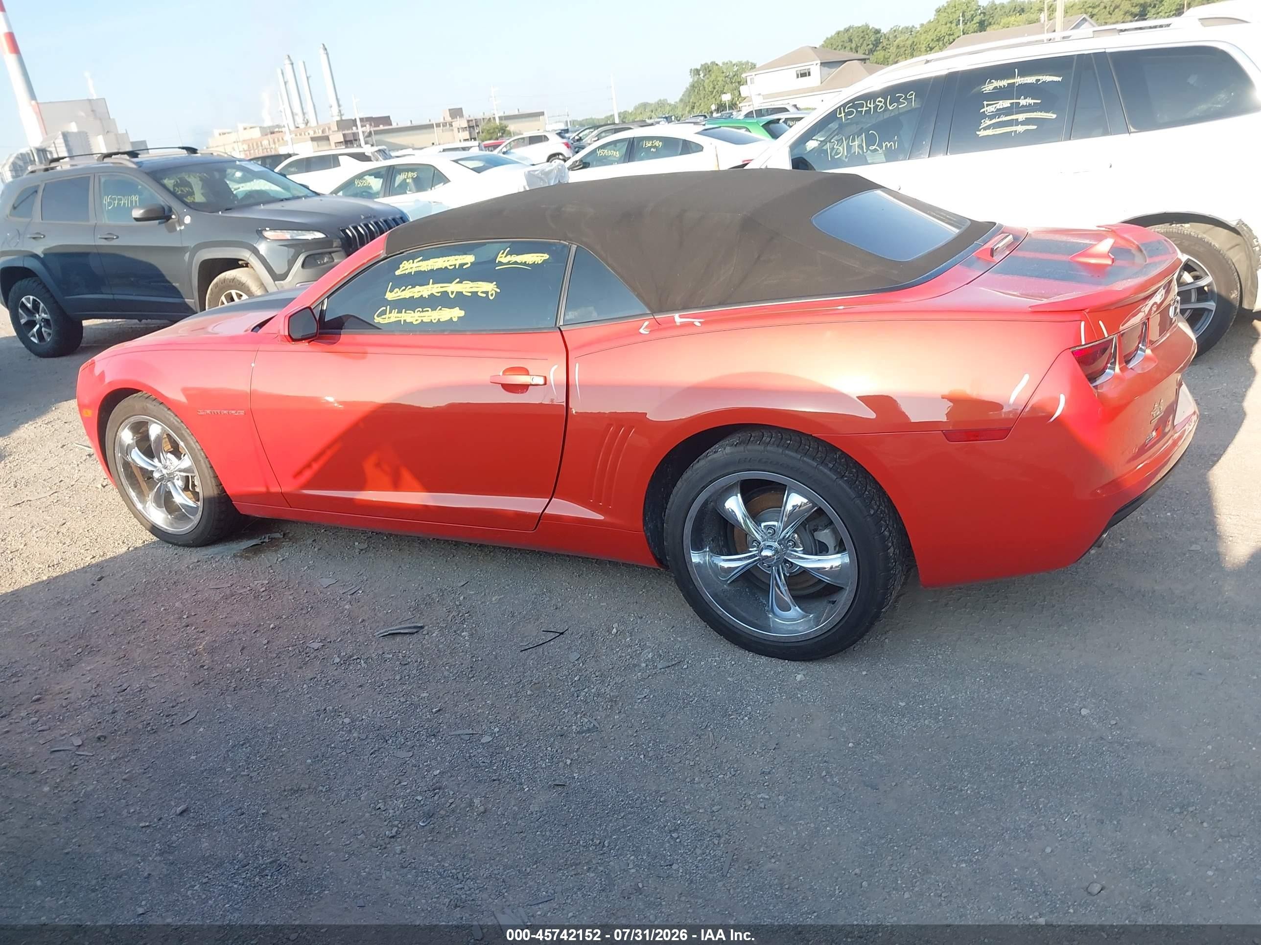 2011 Chevrolet Camaro 1lt Orange vin: 2G1FB3DD7B9204217