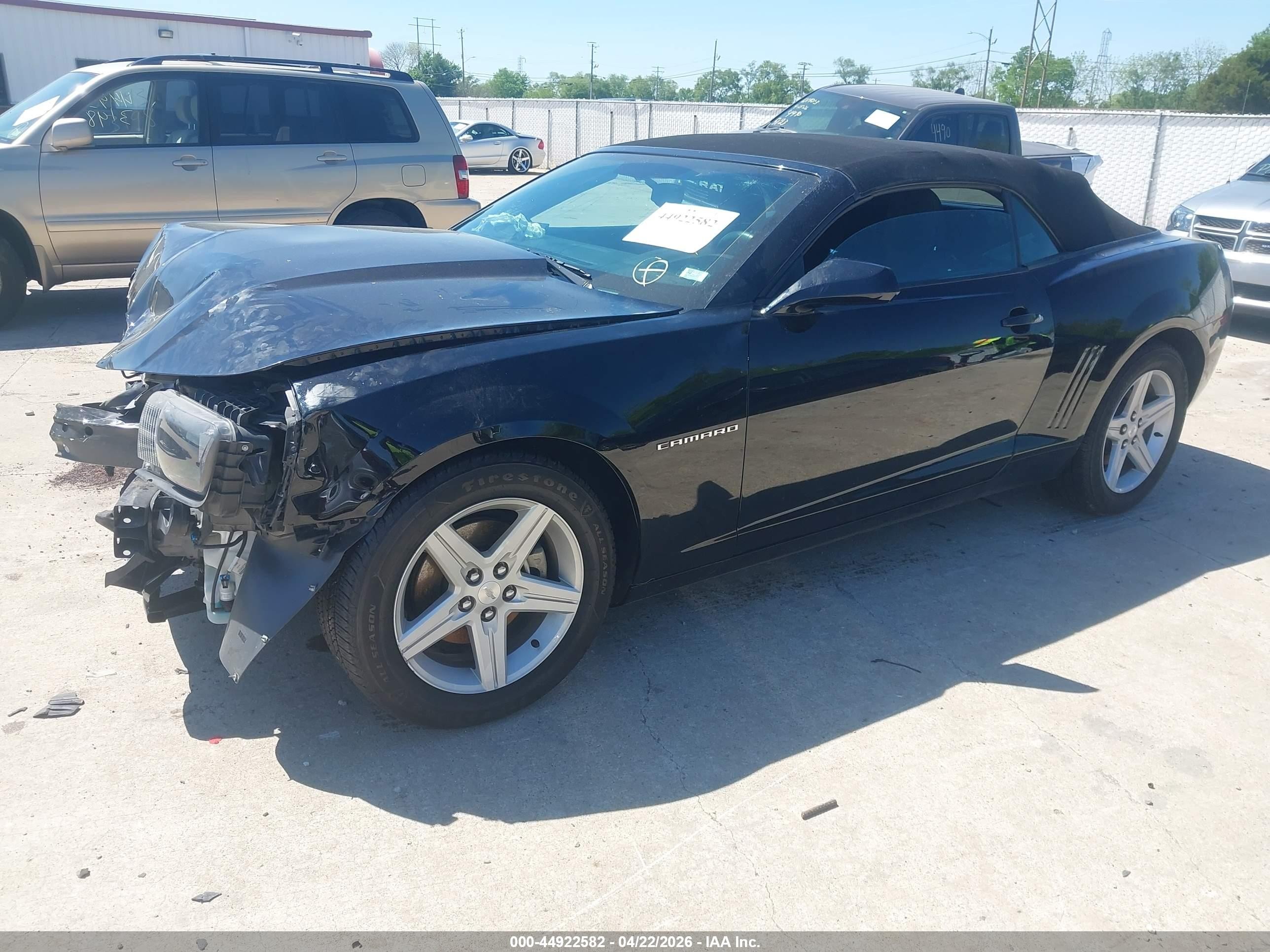 2011 Chevrolet Camaro 1lt Black vin: 2G1FB3DDXB9196730