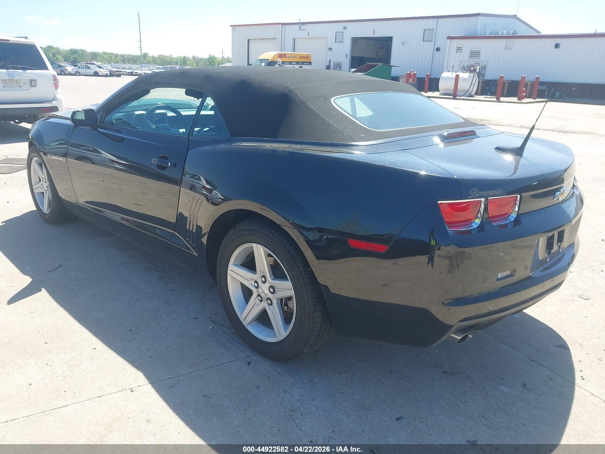 2011 Chevrolet Camaro 1lt Black vin: 2G1FB3DDXB9196730