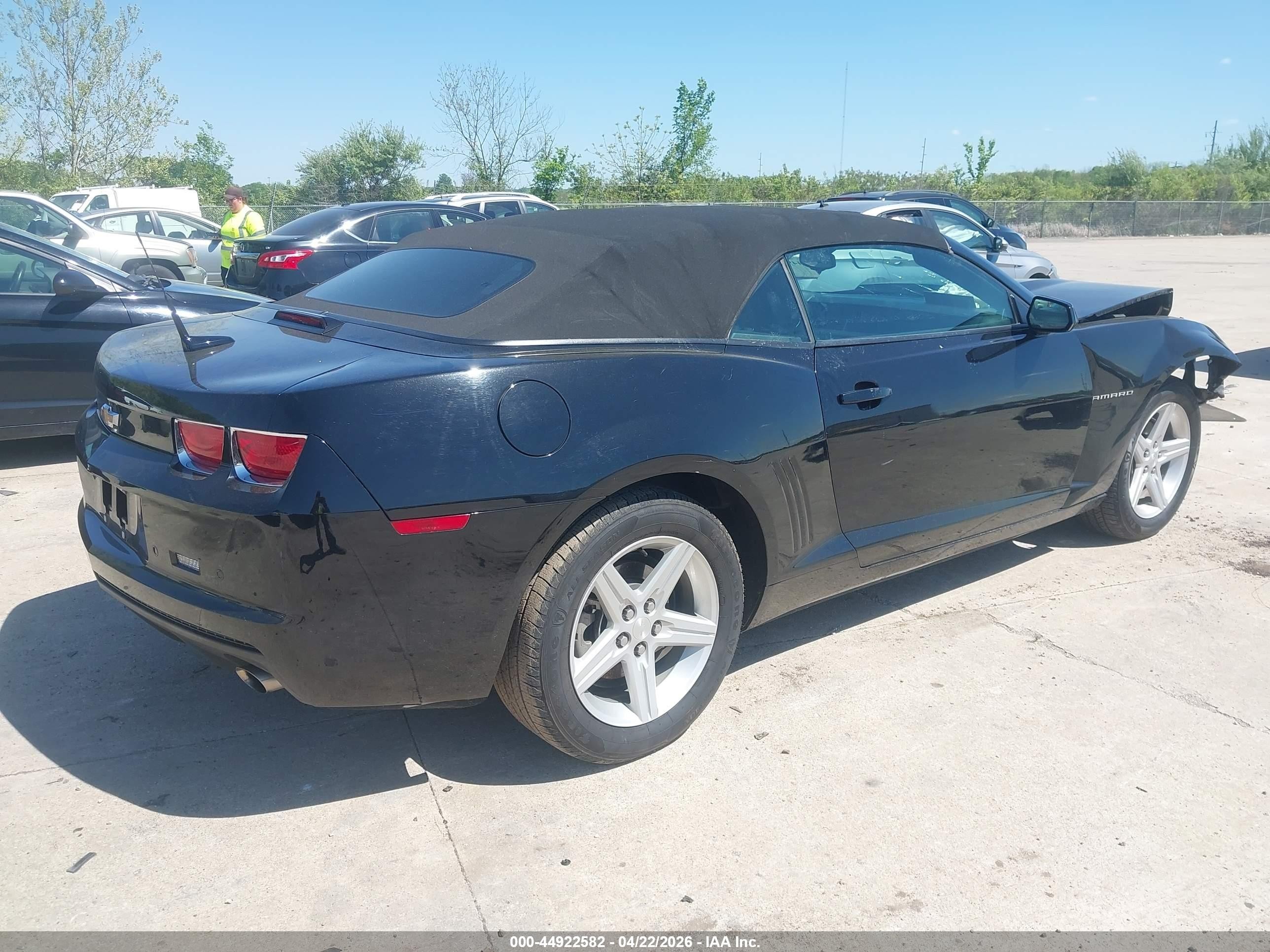 2011 Chevrolet Camaro 1lt Black vin: 2G1FB3DDXB9196730