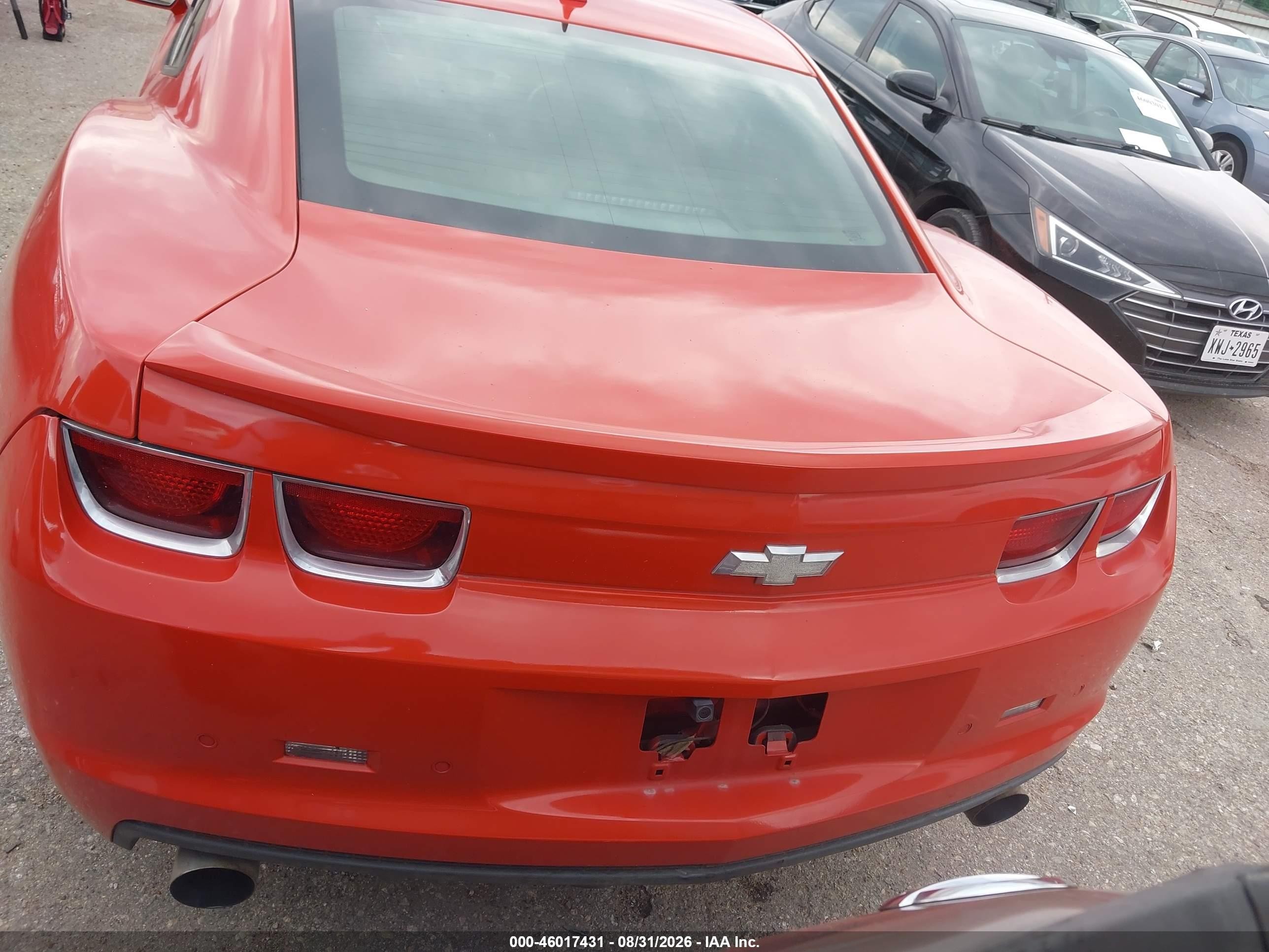 2012 Chevrolet Camaro 2lt Orange vin: 2G1FC1E30C9165365