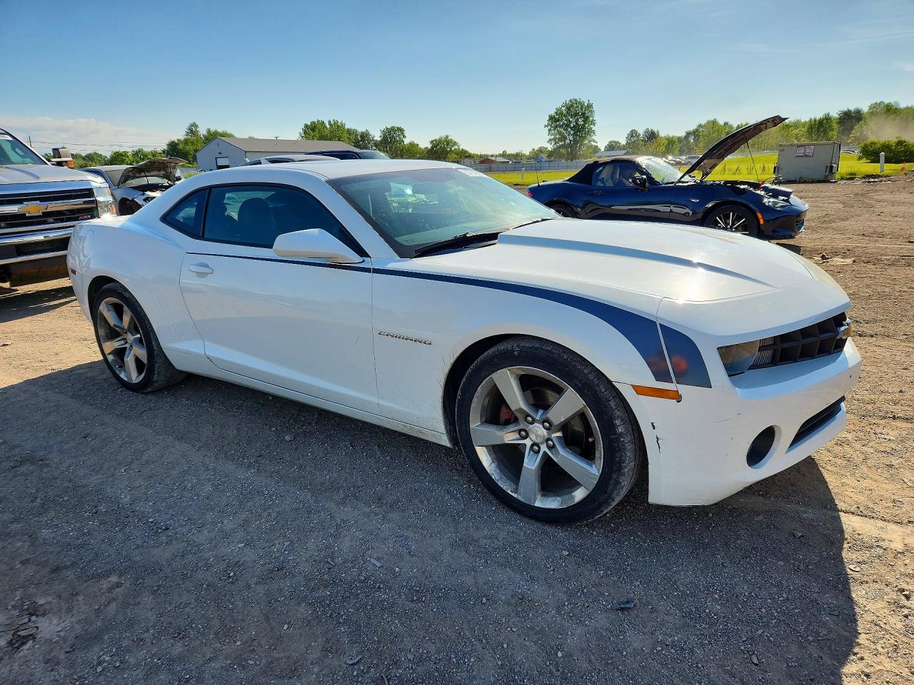 2013 Chevrolet Camaro Lt White vin: 2G1FC1E30D9173547