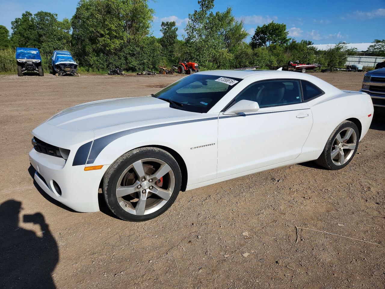 2013 Chevrolet Camaro Lt White vin: 2G1FC1E30D9173547