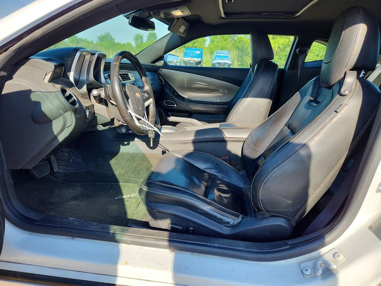2013 Chevrolet Camaro Lt White vin: 2G1FC1E30D9173547
