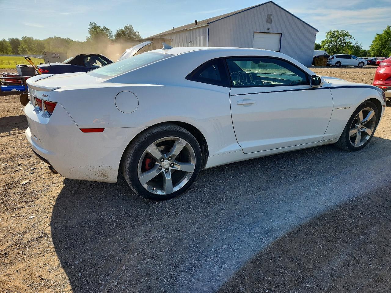 2013 Chevrolet Camaro Lt White vin: 2G1FC1E30D9173547