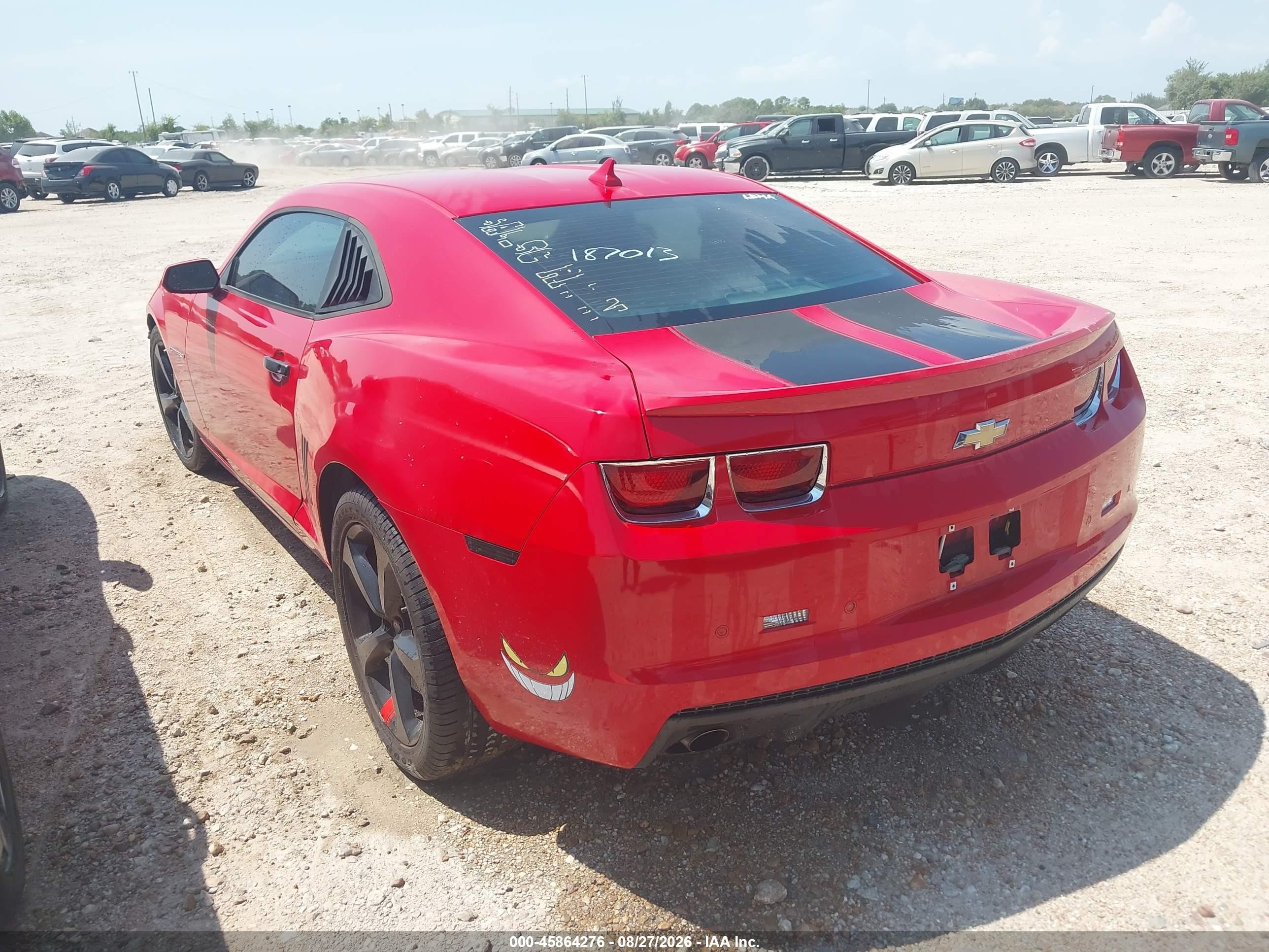 2013 Chevrolet Camaro 2lt Красный vin: 2G1FC1E30D9187013