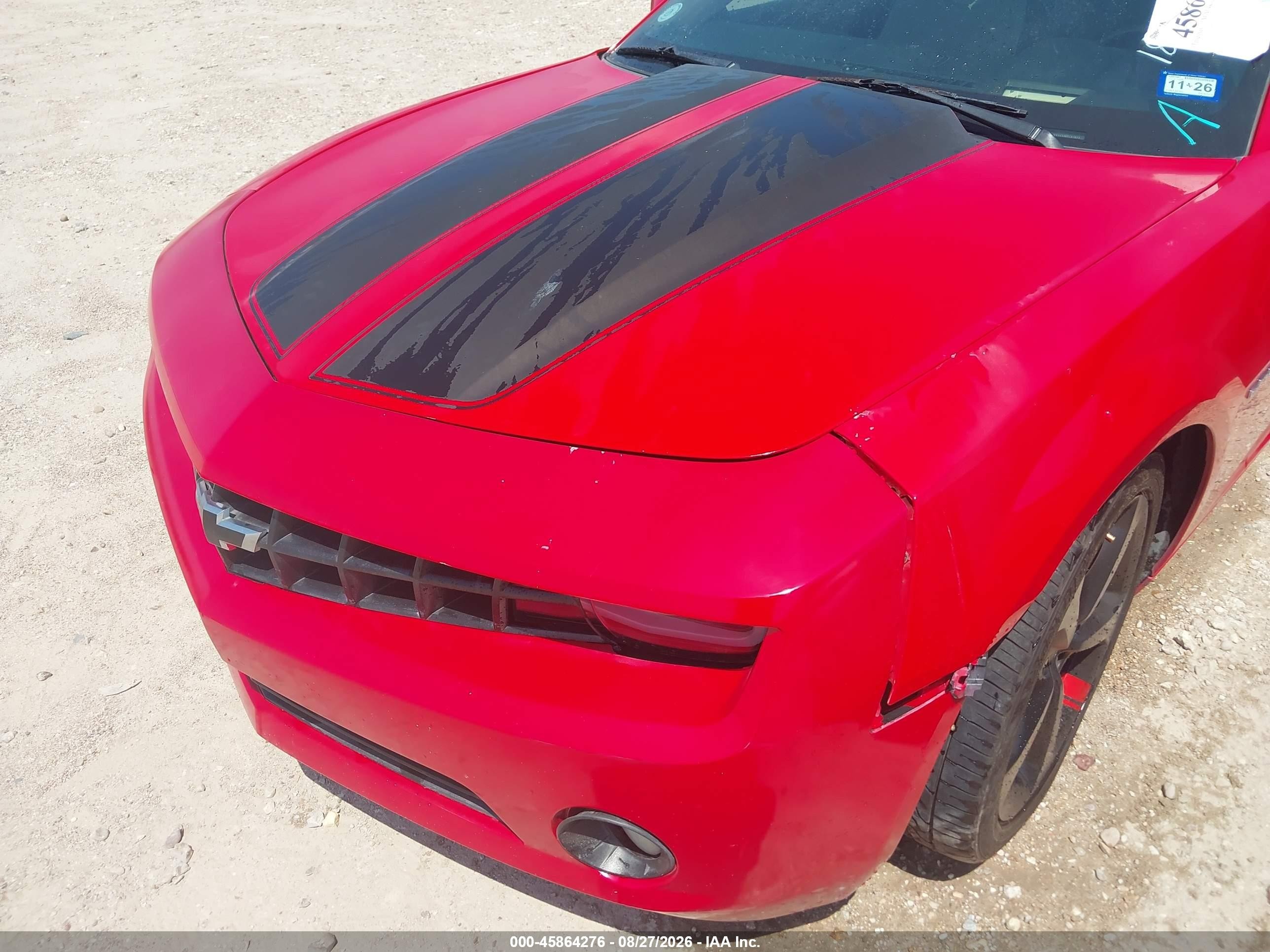 2013 Chevrolet Camaro 2lt Красный vin: 2G1FC1E30D9187013