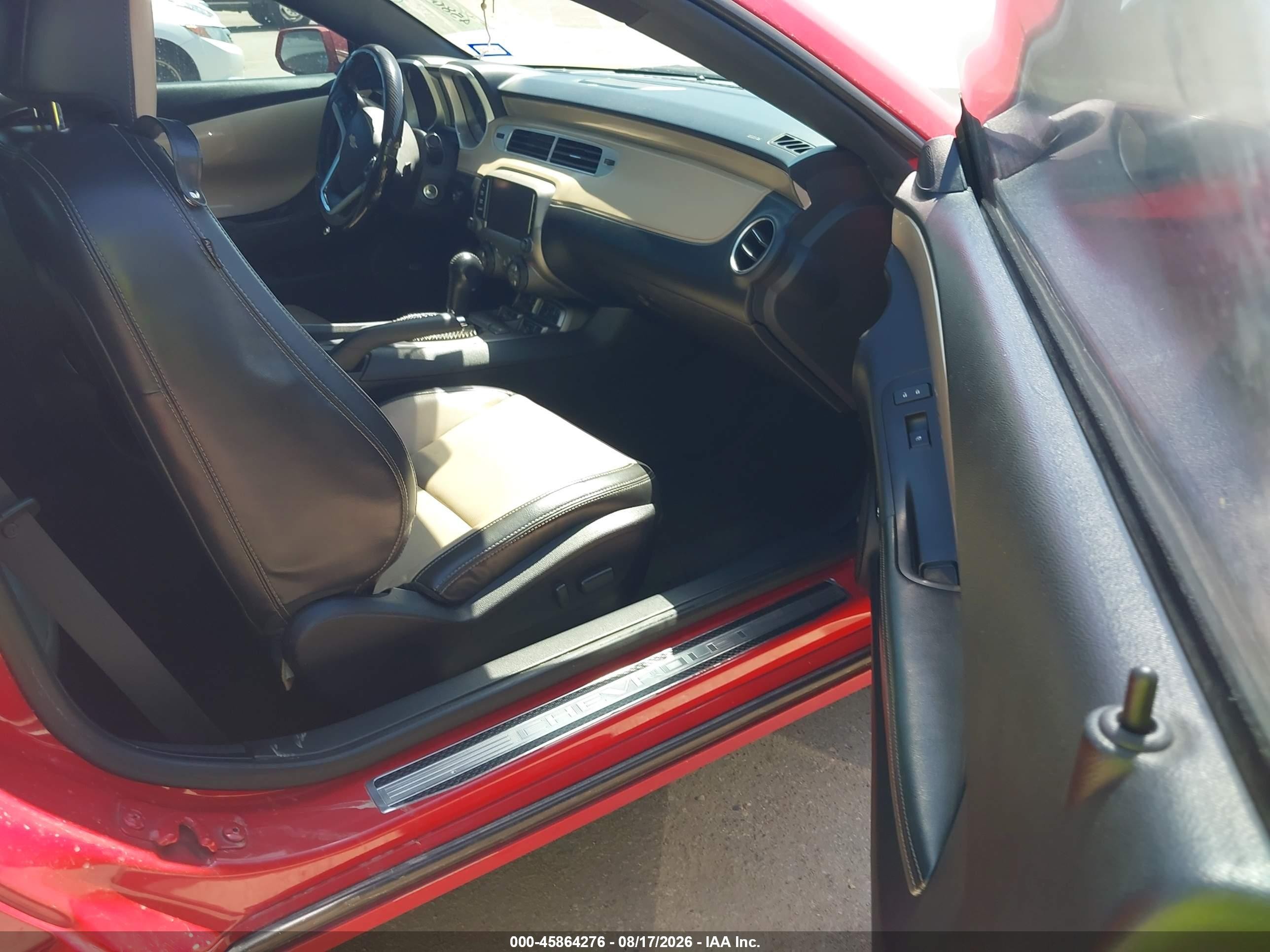 2013 Chevrolet Camaro 2lt Красный vin: 2G1FC1E30D9187013