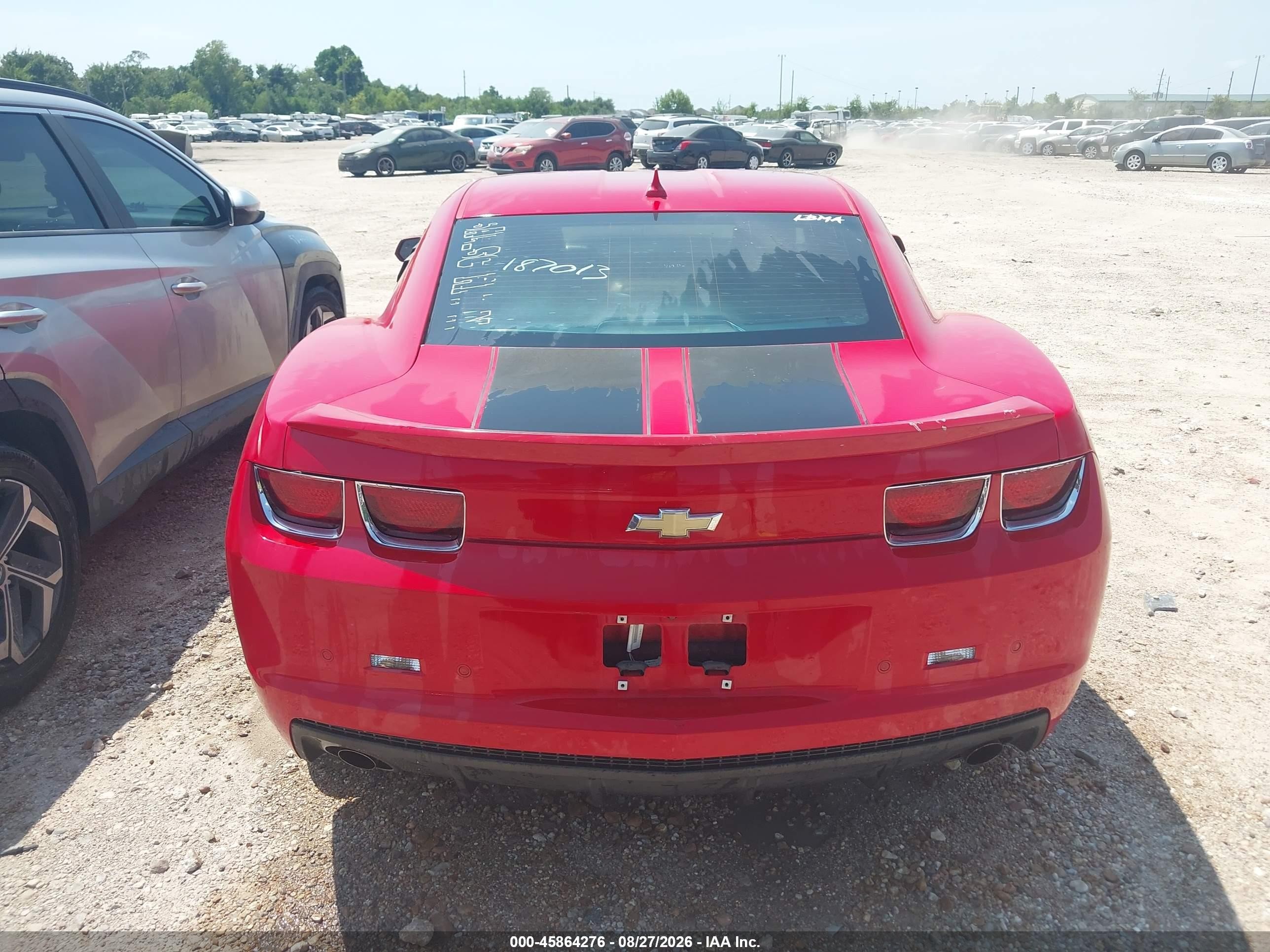 2013 Chevrolet Camaro 2lt Красный vin: 2G1FC1E30D9187013