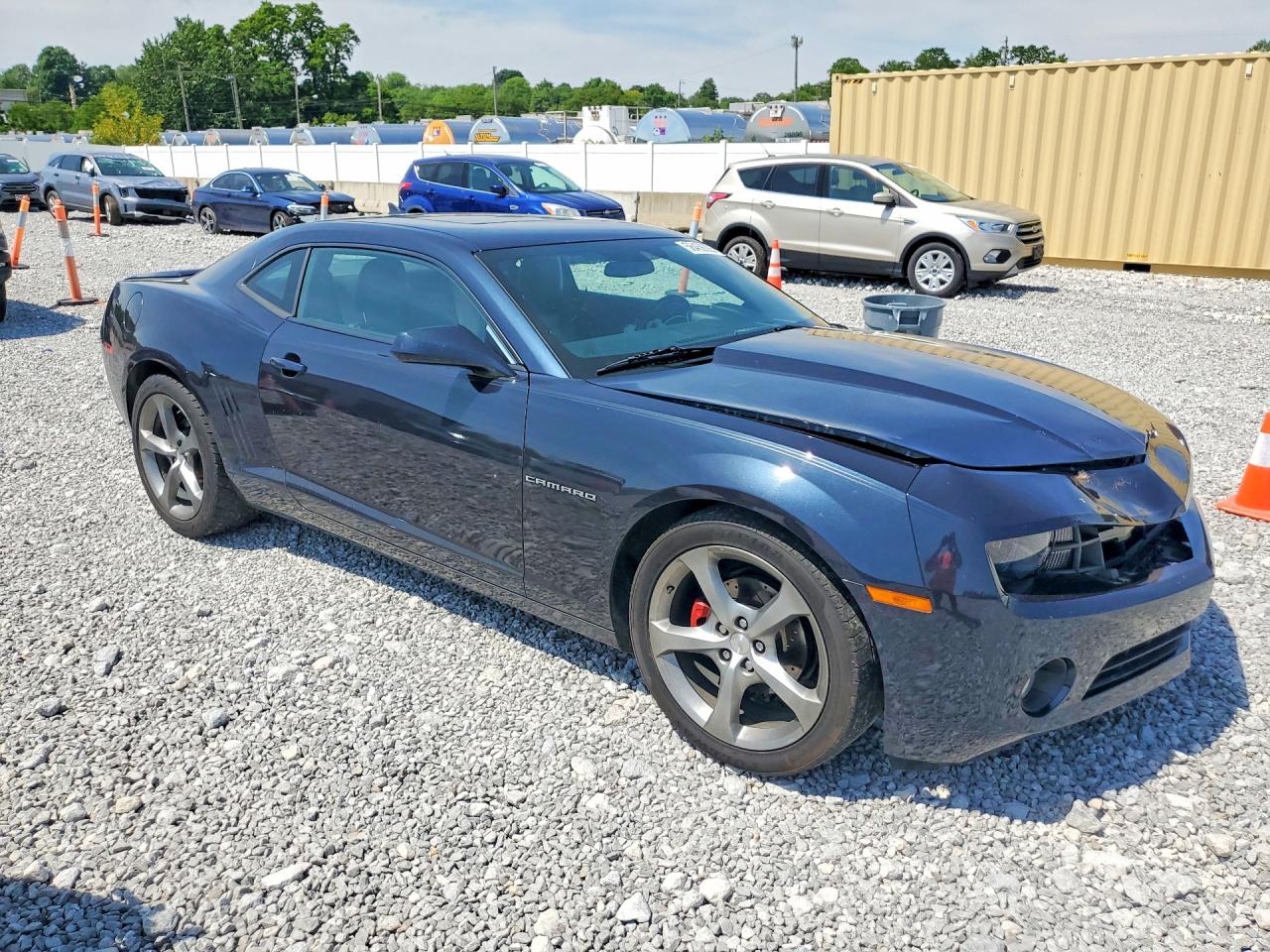 2013 Chevrolet Camaro Lt Blue vin: 2G1FC1E30D9190476