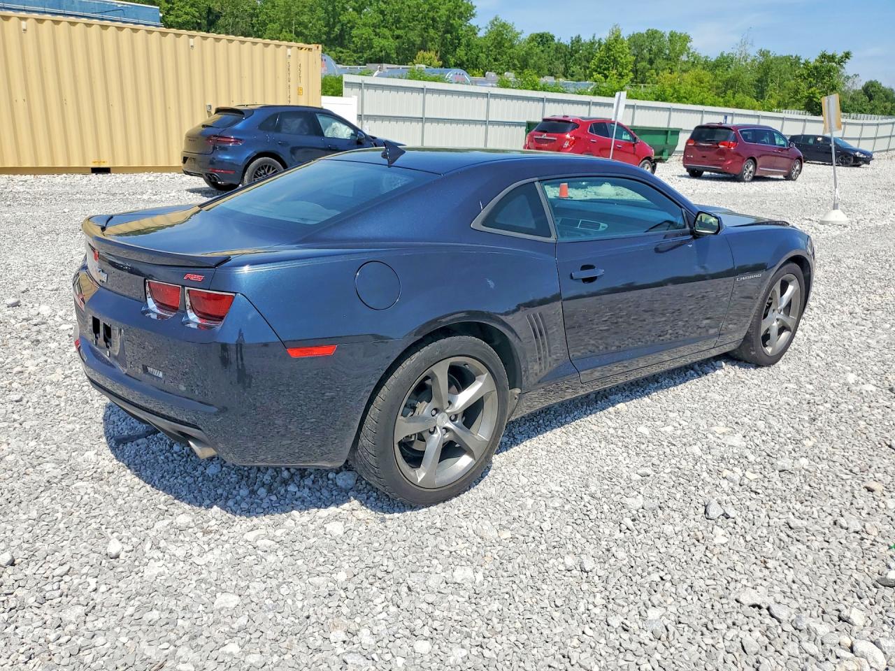 2013 Chevrolet Camaro Lt Blue vin: 2G1FC1E30D9190476