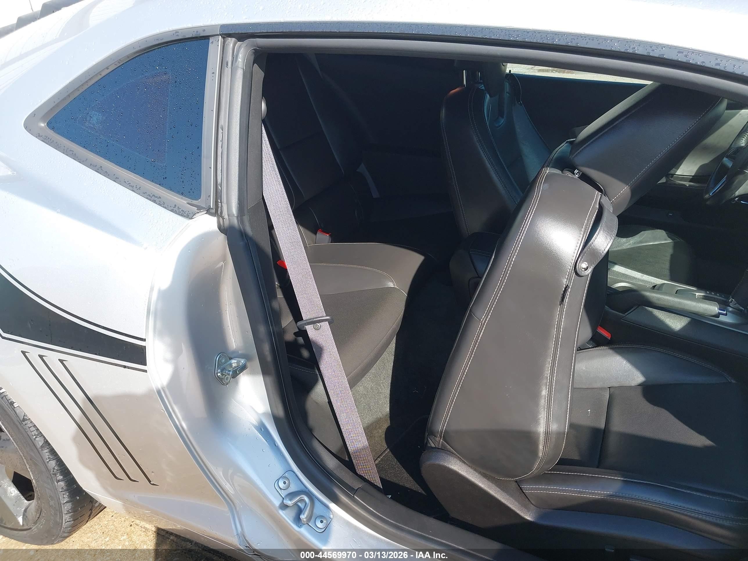 2013 Chevrolet Camaro 2lt Silver vin: 2G1FC1E30D9220625