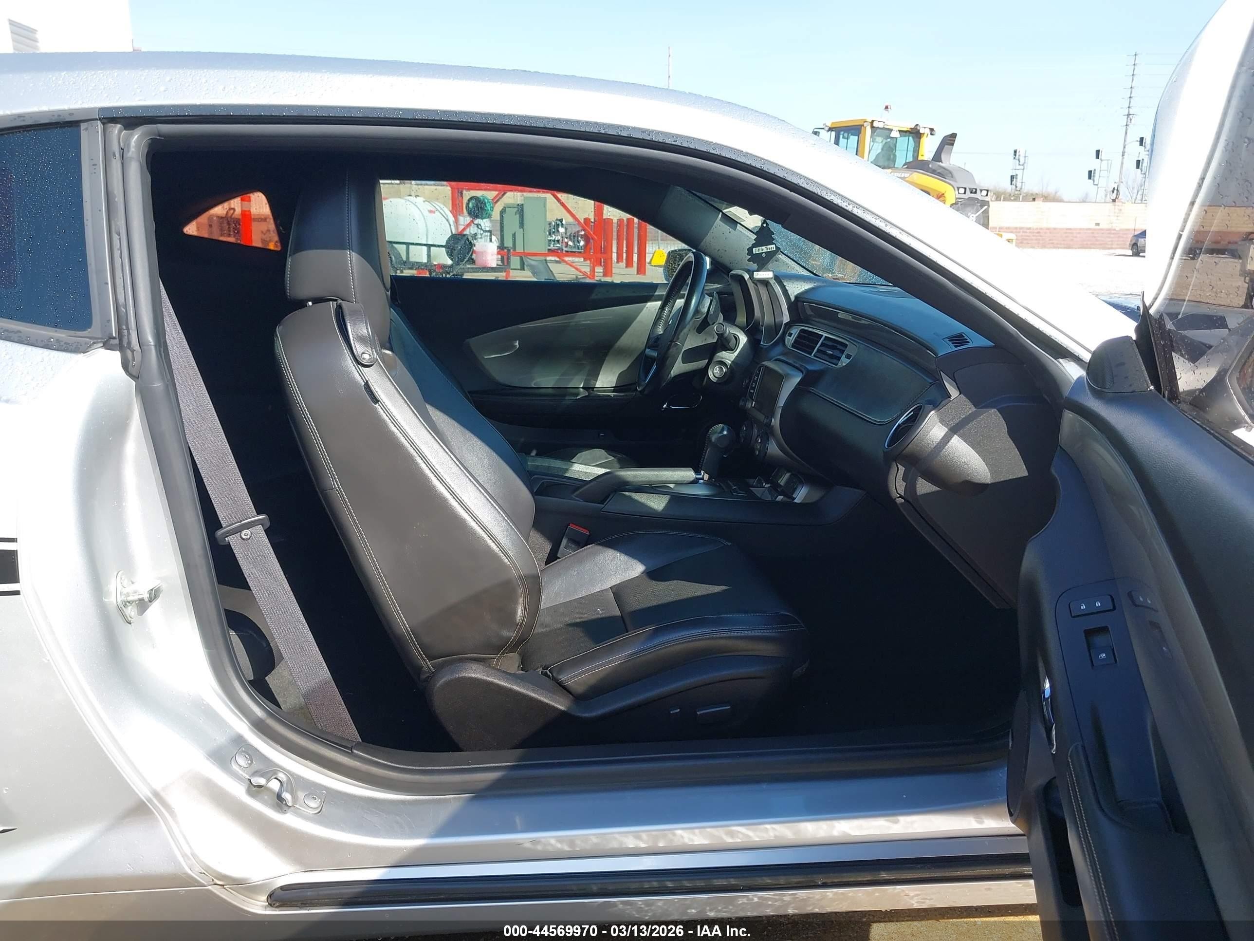 2013 Chevrolet Camaro 2lt Silver vin: 2G1FC1E30D9220625