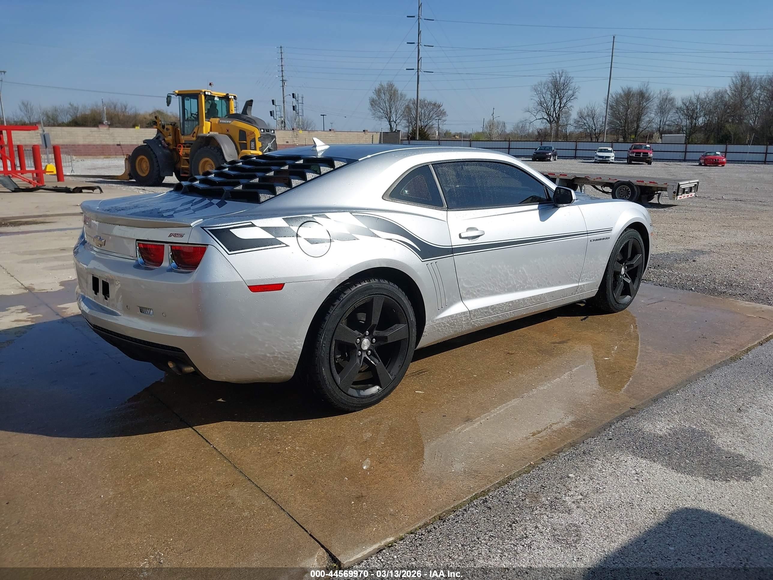 2013 Chevrolet Camaro 2lt Silver vin: 2G1FC1E30D9220625