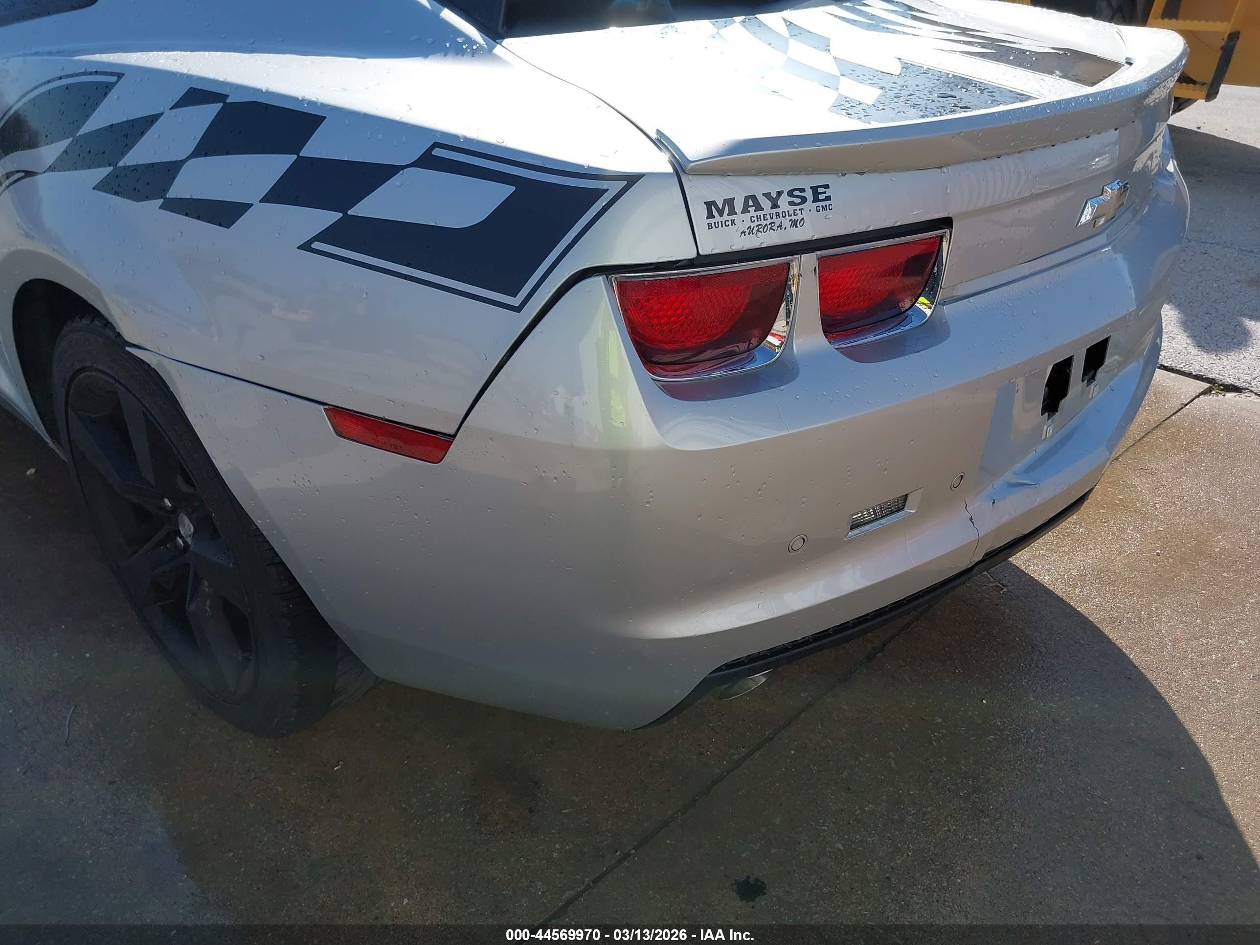 2013 Chevrolet Camaro 2lt Silver vin: 2G1FC1E30D9220625