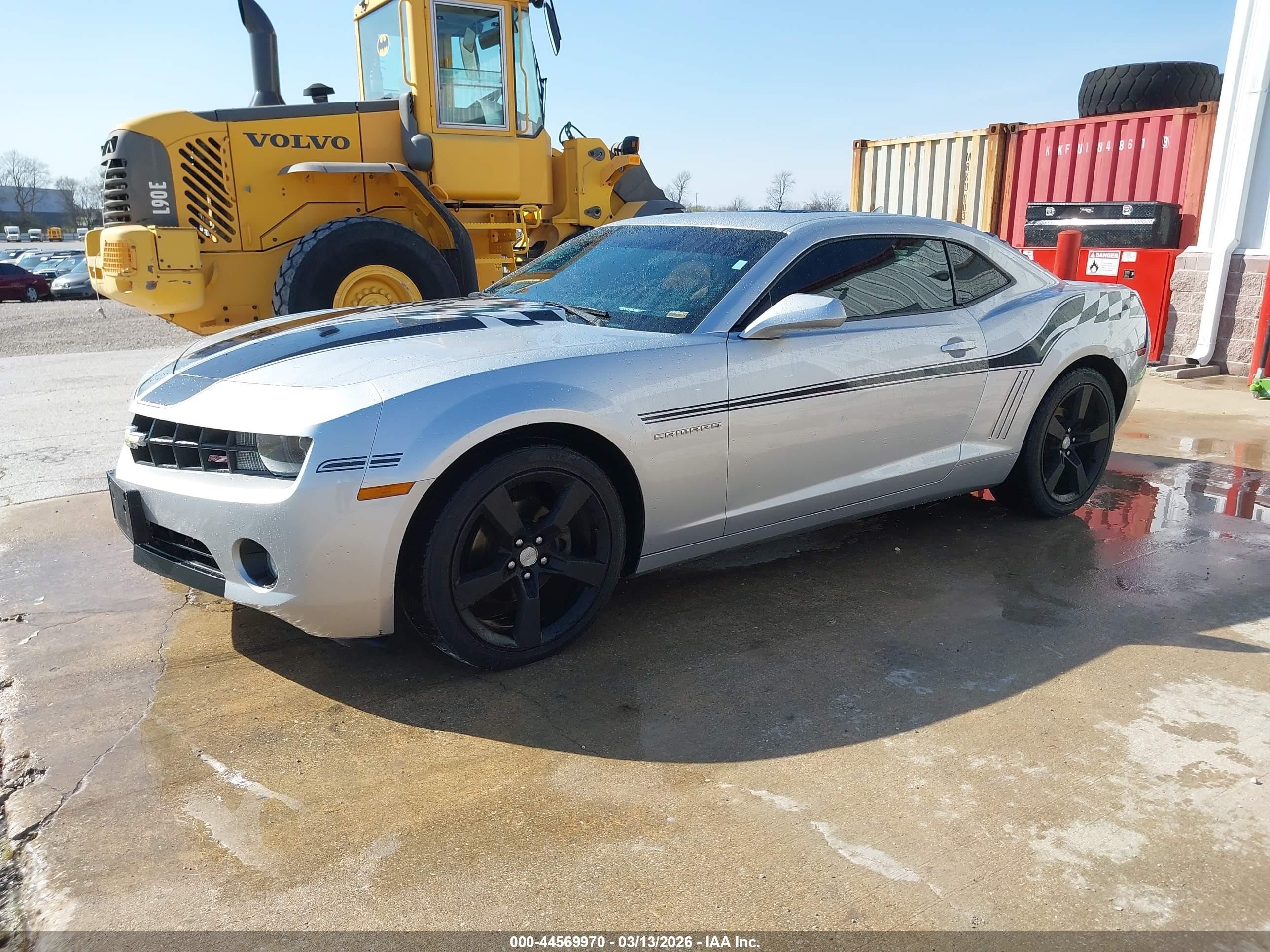 2013 Chevrolet Camaro 2lt Silver vin: 2G1FC1E30D9220625