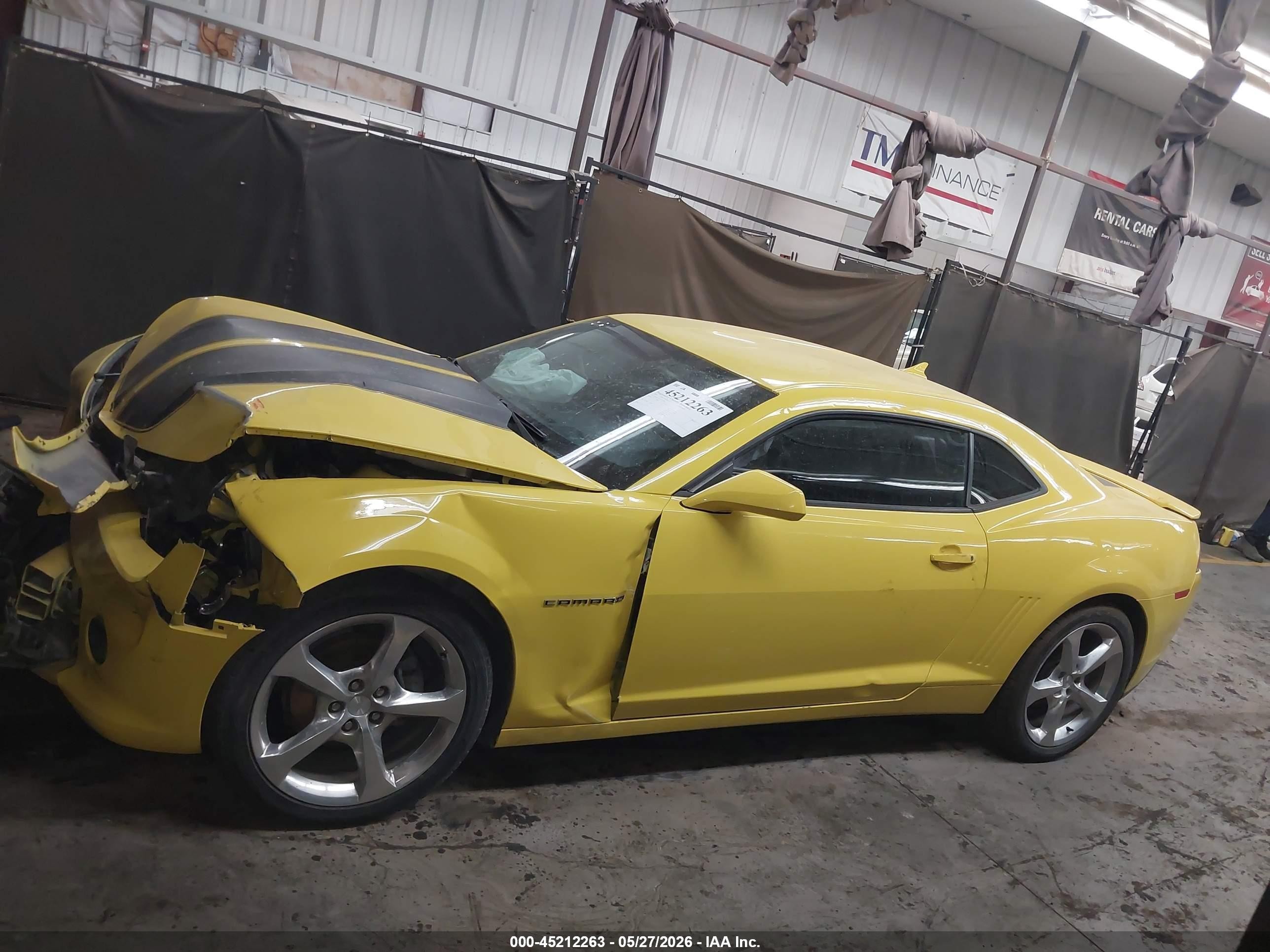 2014 Chevrolet Camaro 2lt Yellow vin: 2G1FC1E30E9214664