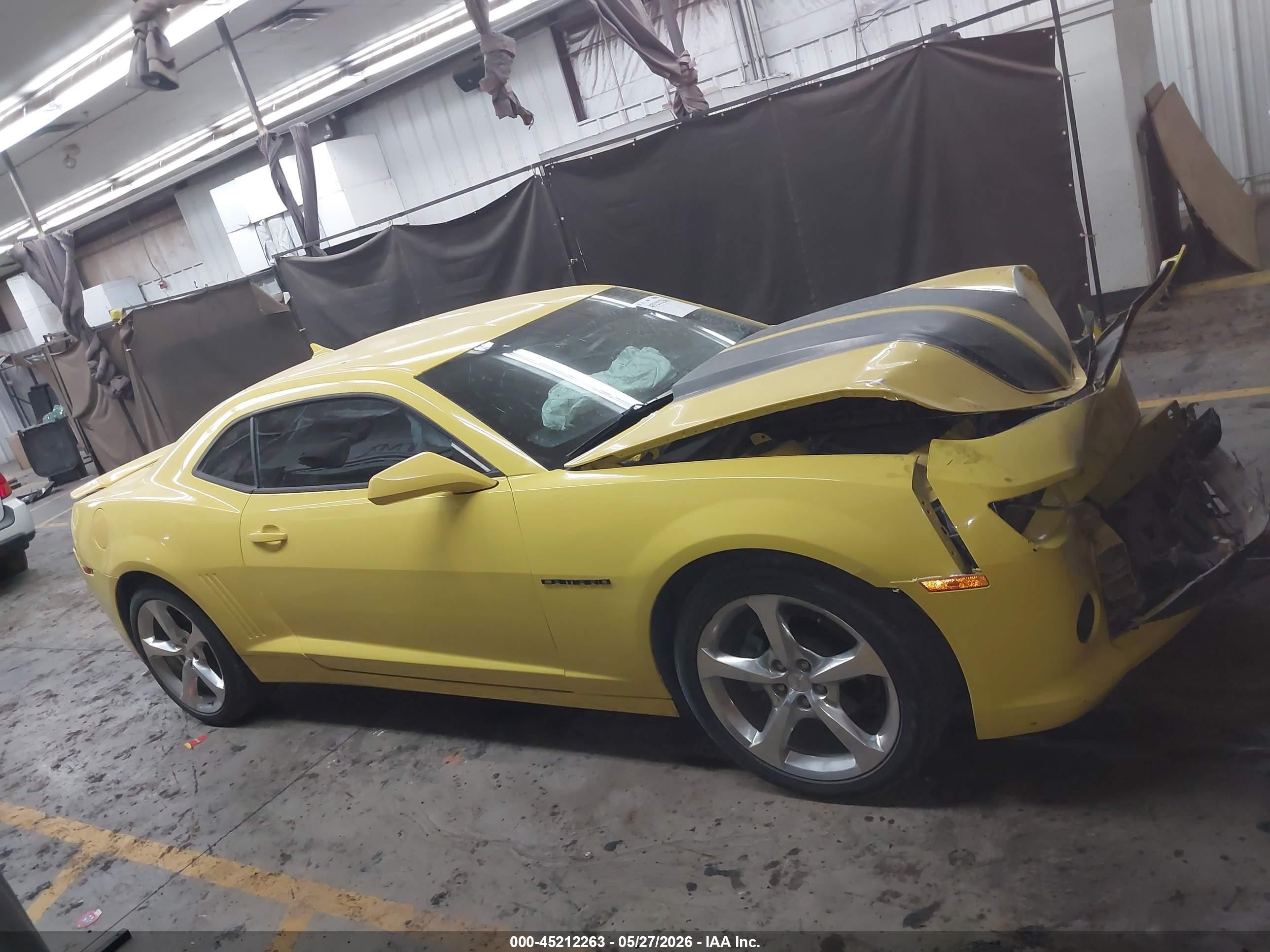 2014 Chevrolet Camaro 2lt Yellow vin: 2G1FC1E30E9214664