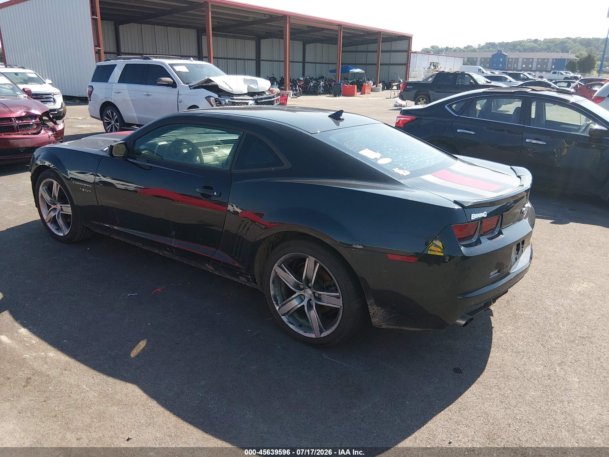 2012 Chevrolet Camaro 2lt Black vin: 2G1FC1E31C9126591