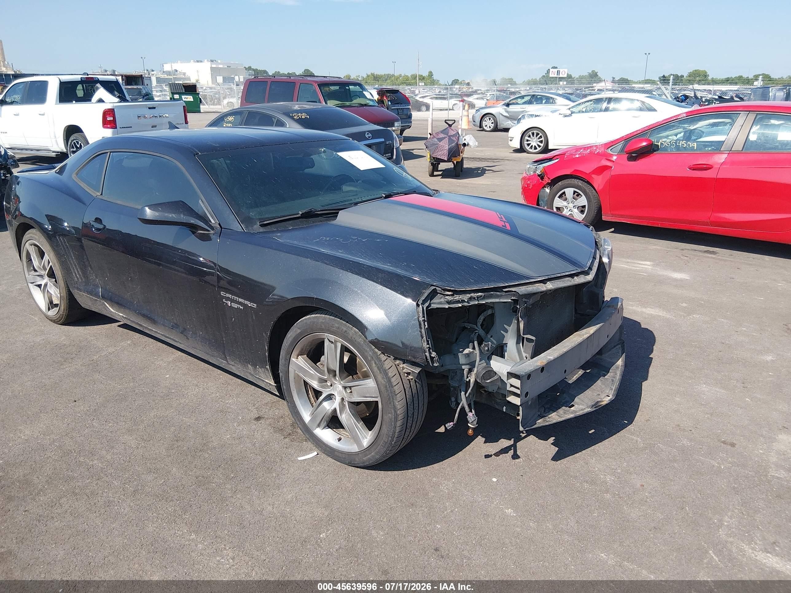 2012 Chevrolet Camaro 2lt Black vin: 2G1FC1E31C9126591