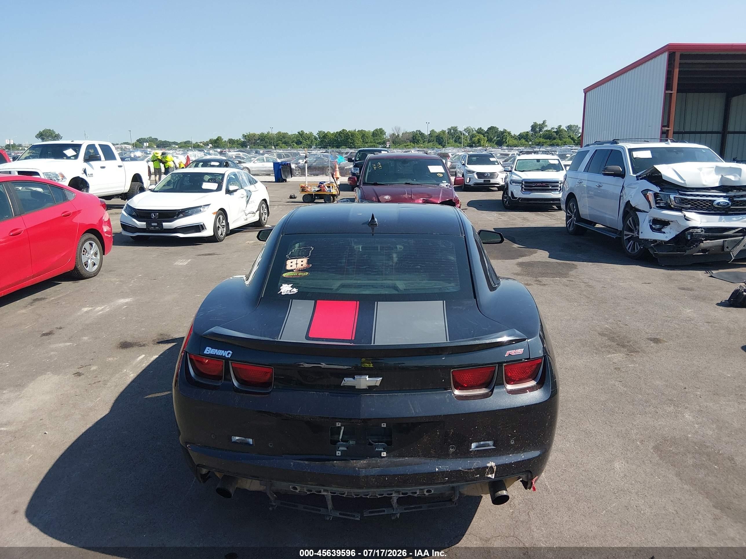2012 Chevrolet Camaro 2lt Black vin: 2G1FC1E31C9126591
