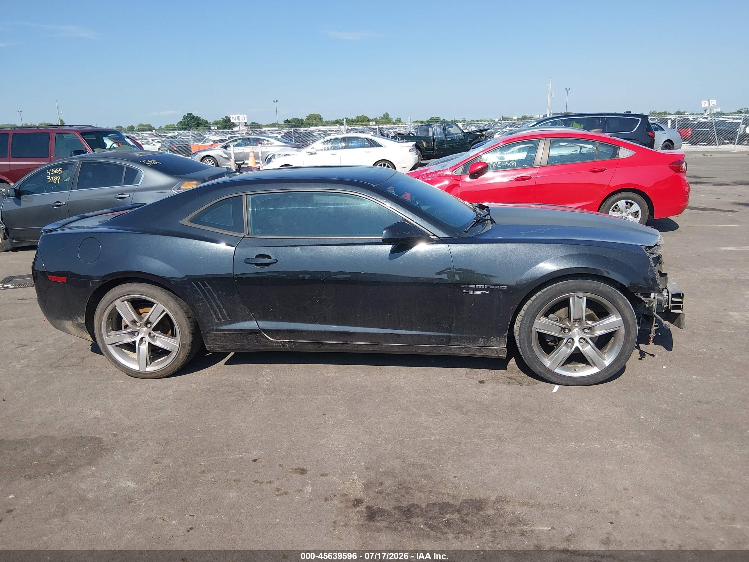 2012 Chevrolet Camaro 2lt Black vin: 2G1FC1E31C9126591