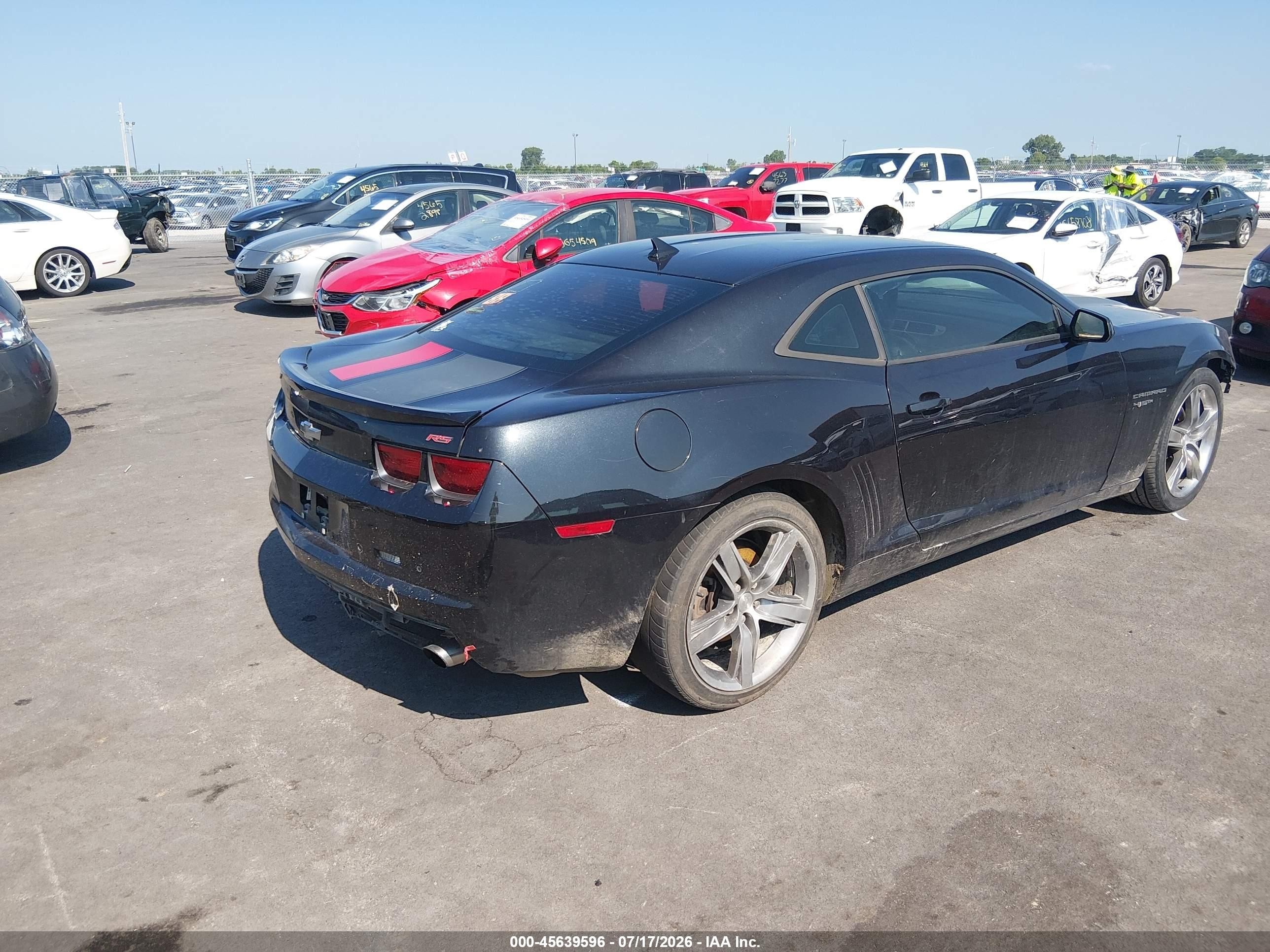 2012 Chevrolet Camaro 2lt Black vin: 2G1FC1E31C9126591